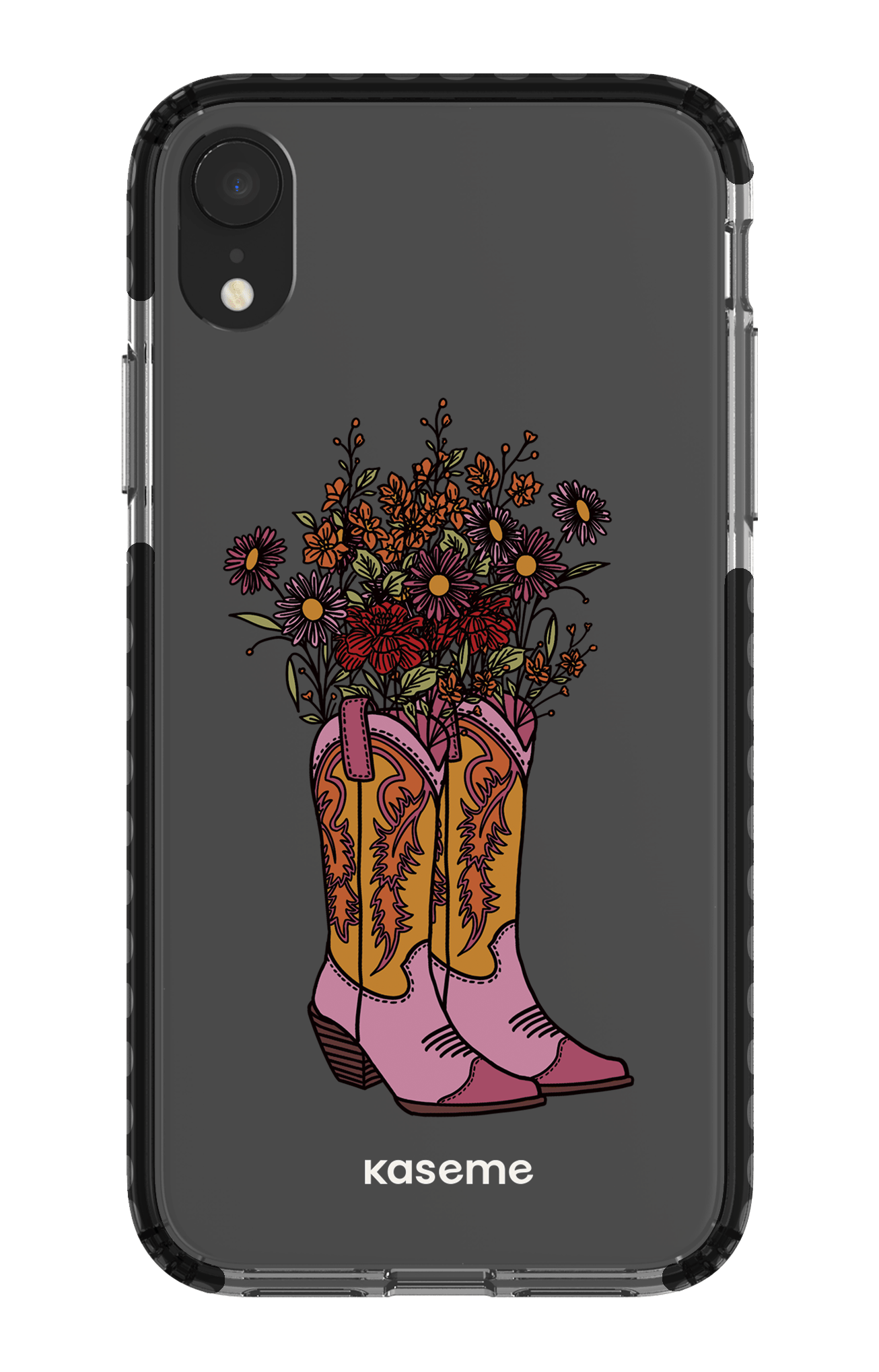 iPhone XR Clear Case - Black Howdy Clear Case -