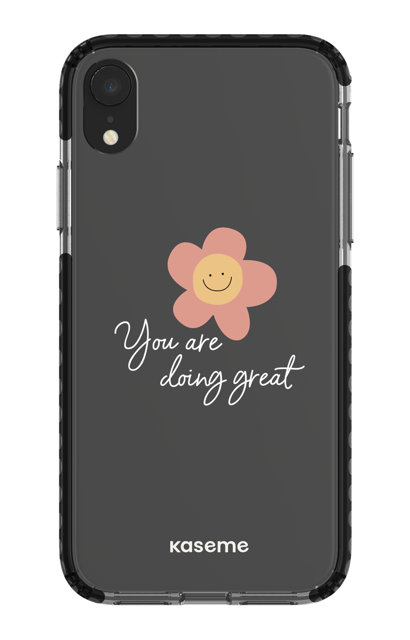 iPhone XR Clear Case - Black Keep going Clear Case -