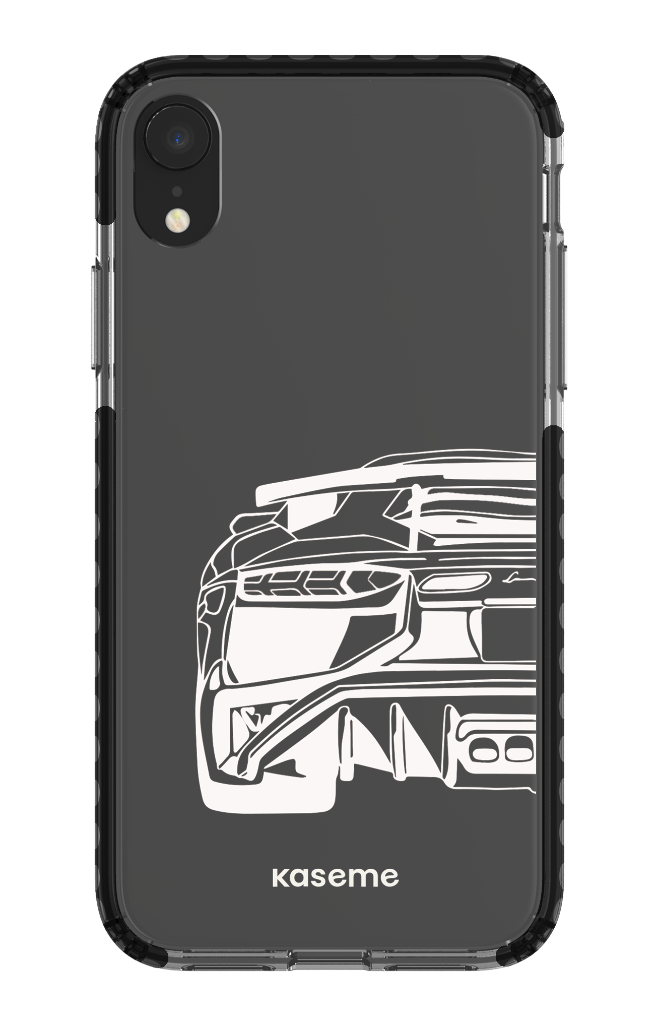 iPhone XR Clear Case - Black Lambo clear case -