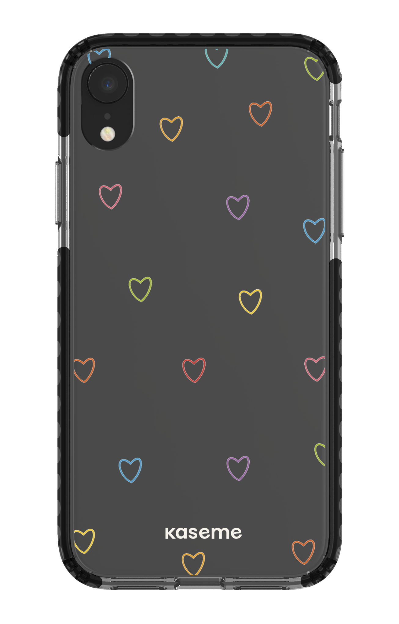 iPhone XR Clear Case - Black Love Wins Clear Case -