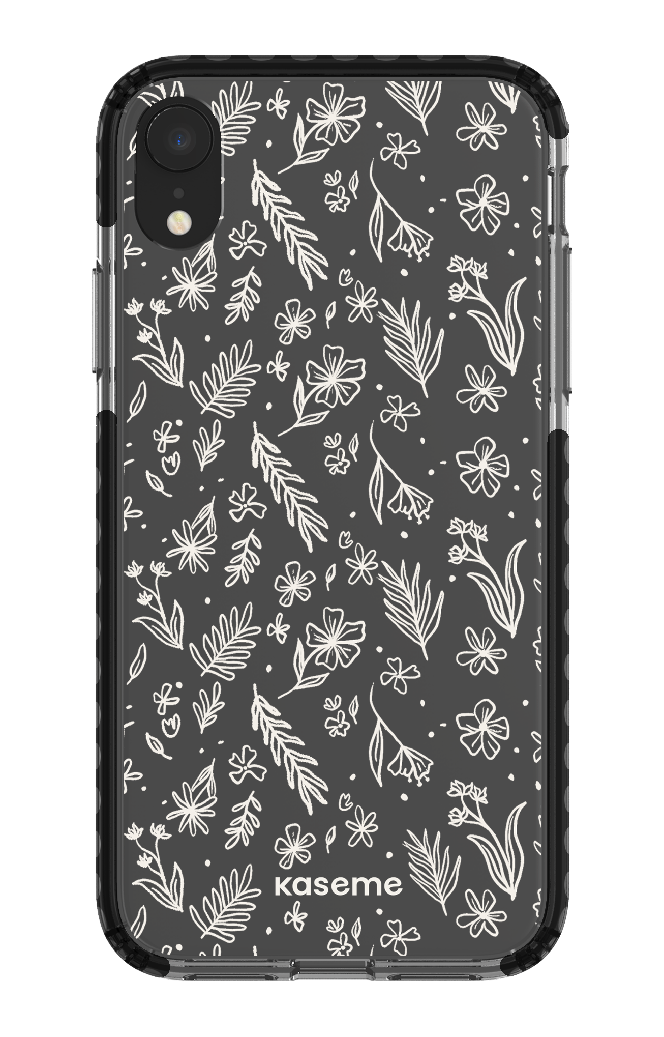 iPhone XR Clear Case - Black Olive Branch Clear Case -