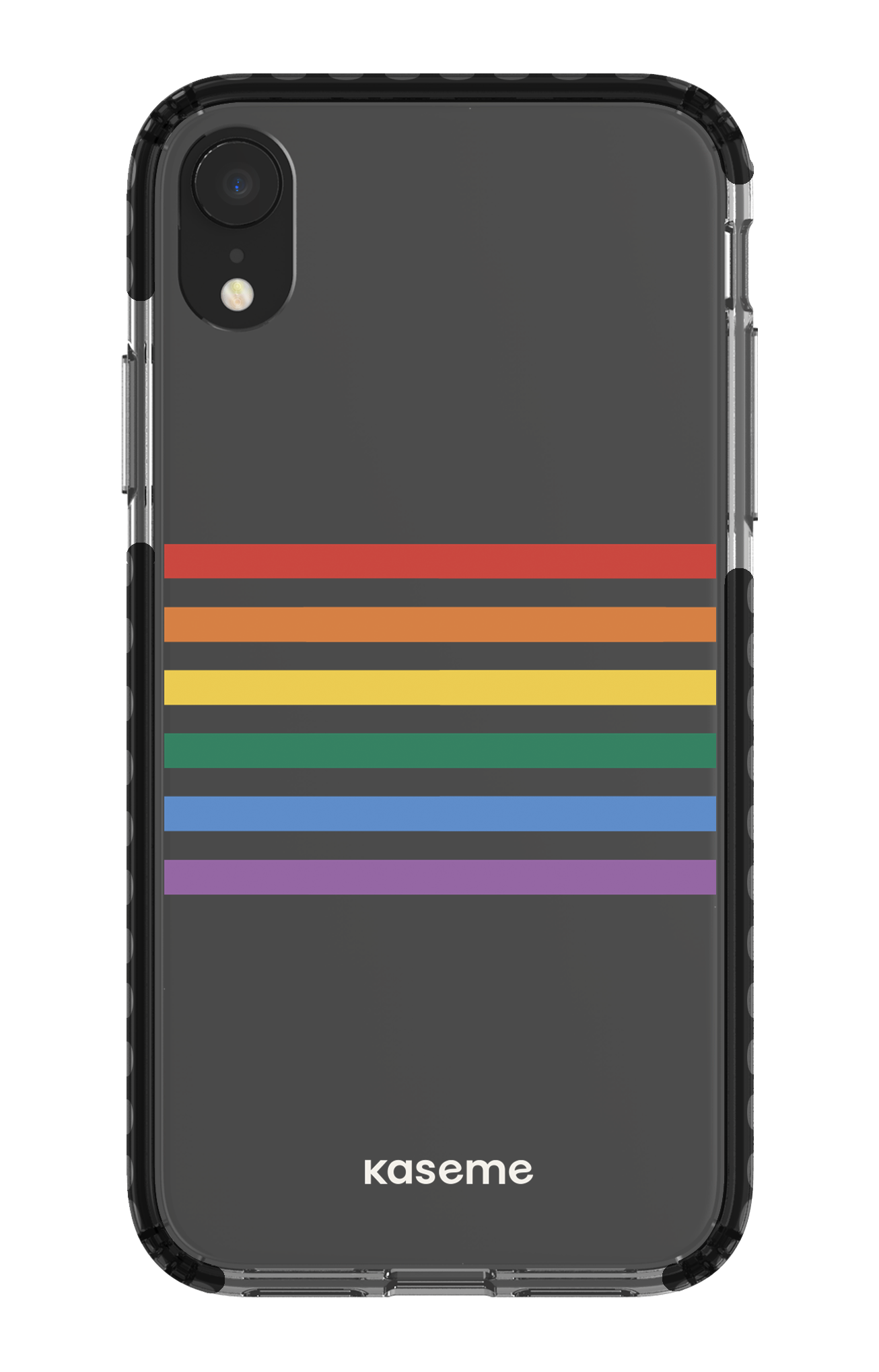 iPhone XR Clear Case - Black Out and proud clear case -