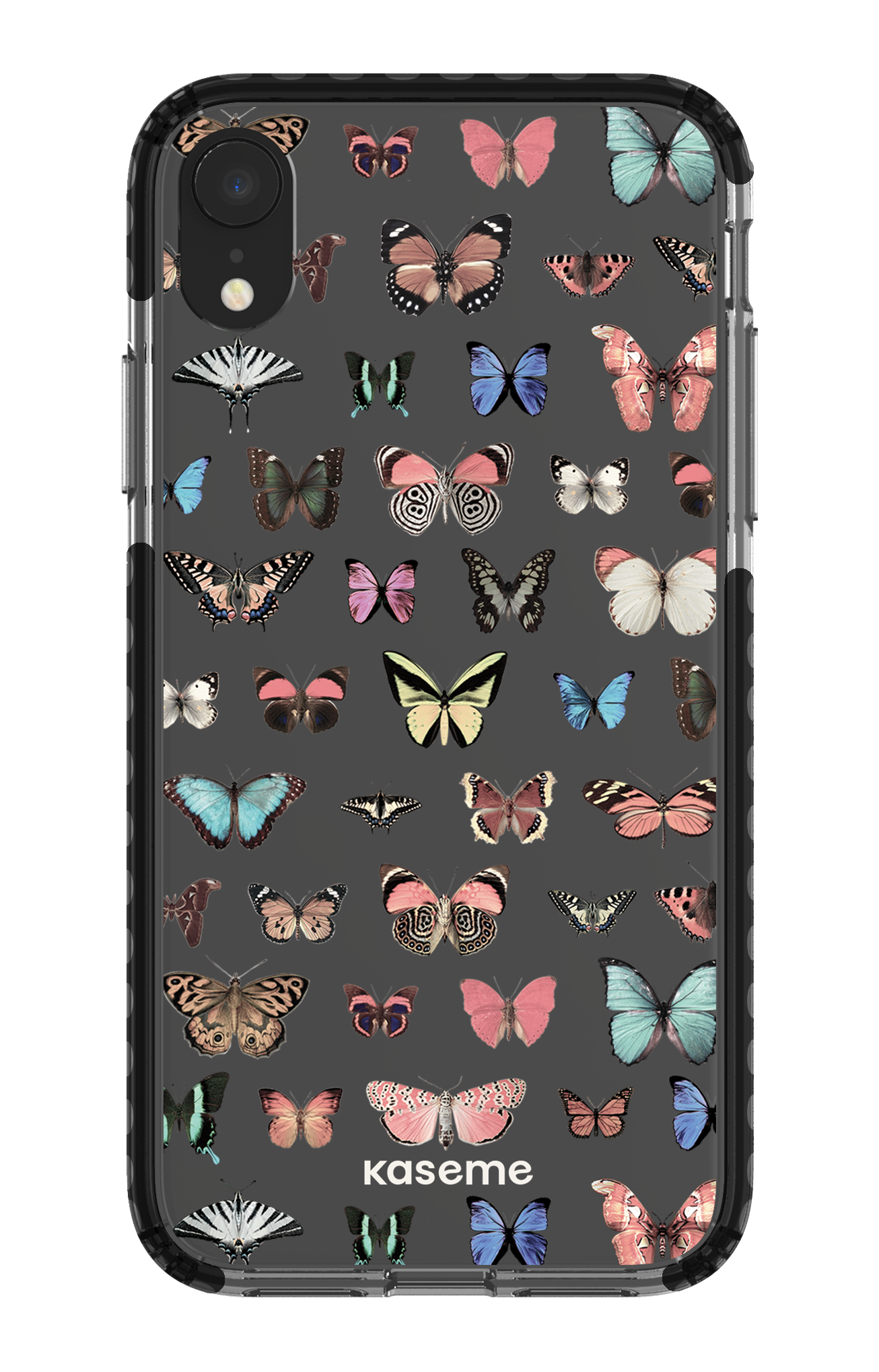 iPhone XR Clear Case - Black Paloma clear case -