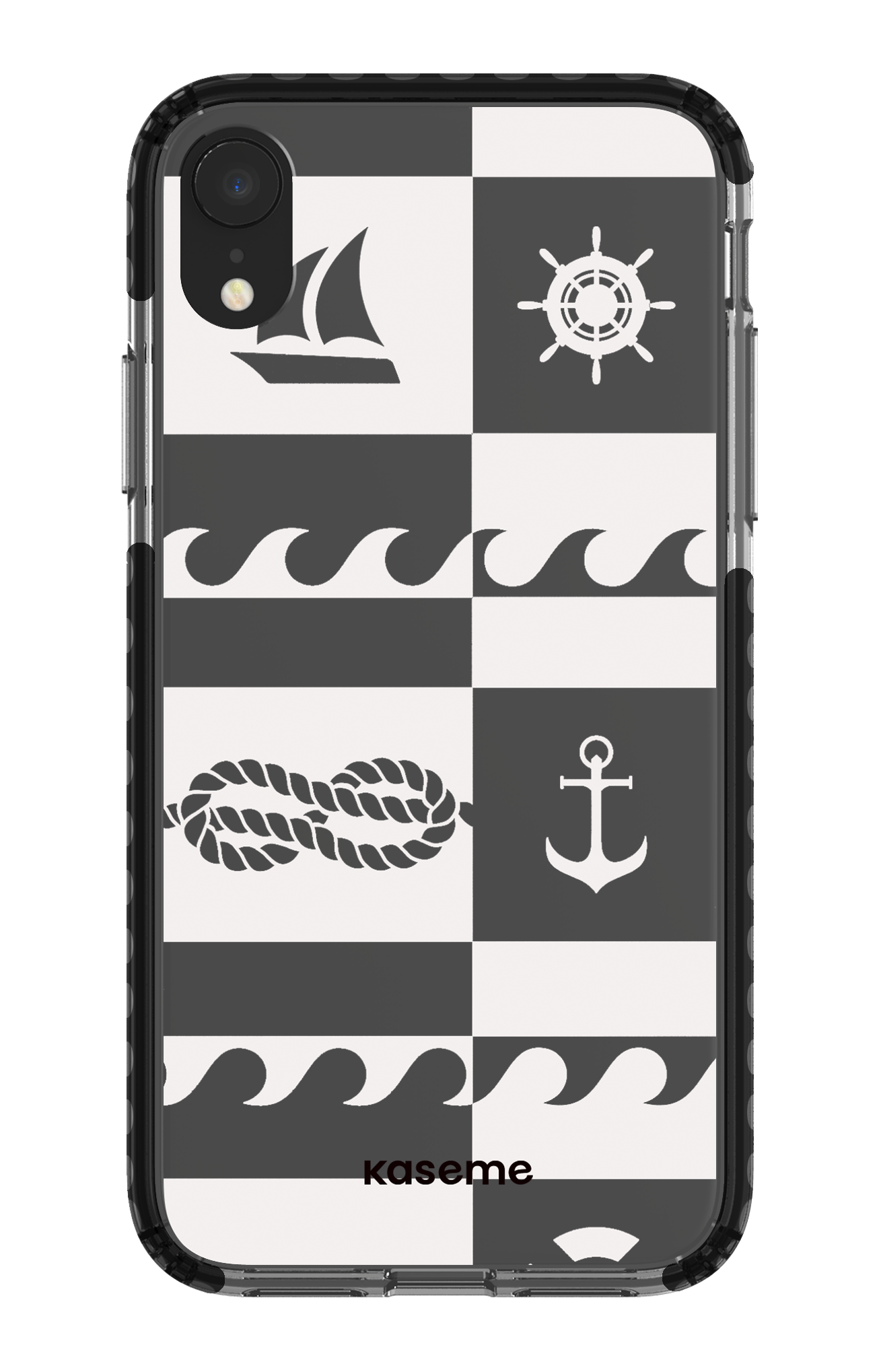 iPhone XR Clear Case - Black Sail Clear Case -