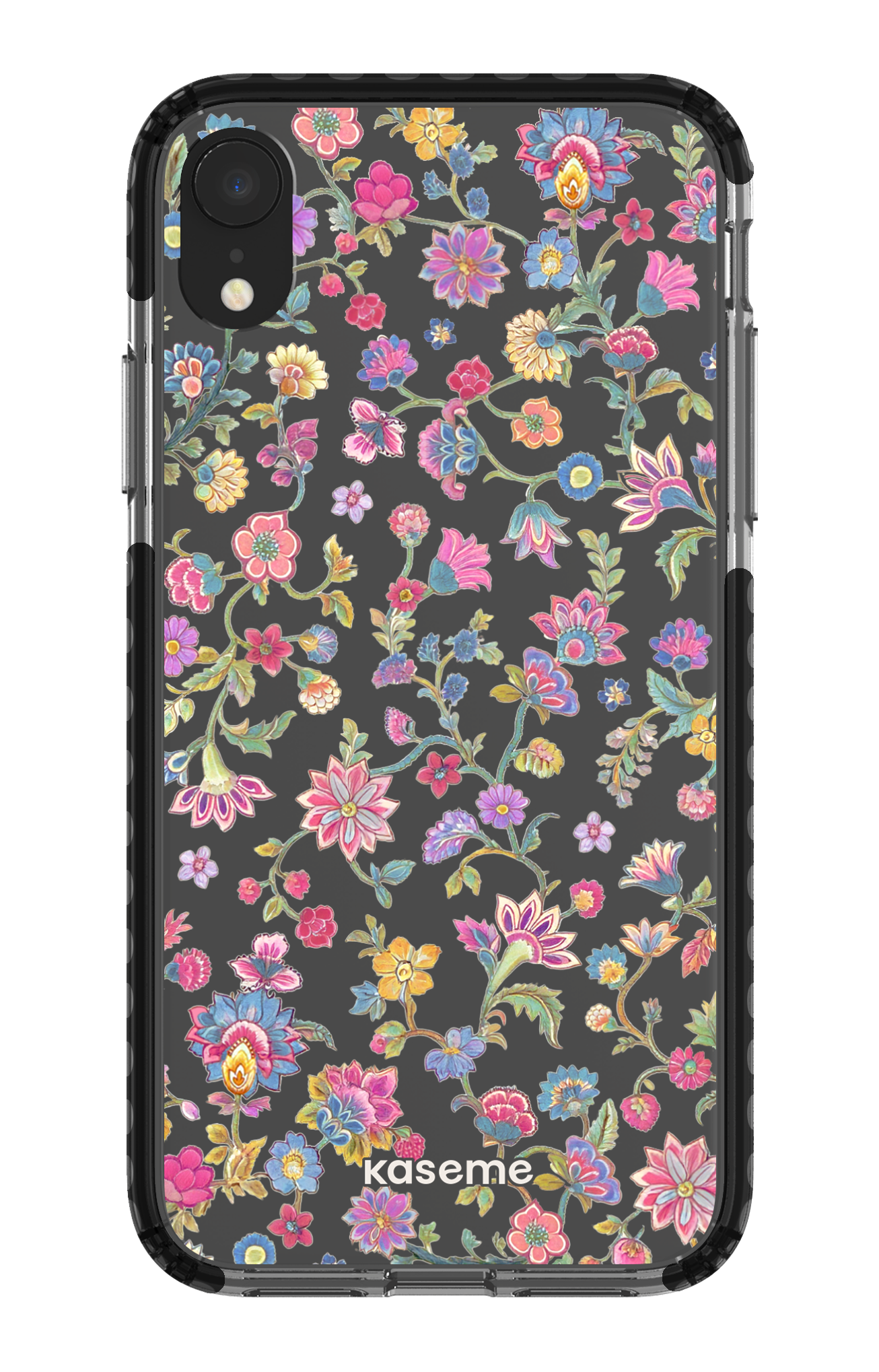 iPhone XR Clear Case - Black Secret Garden Clear Case -