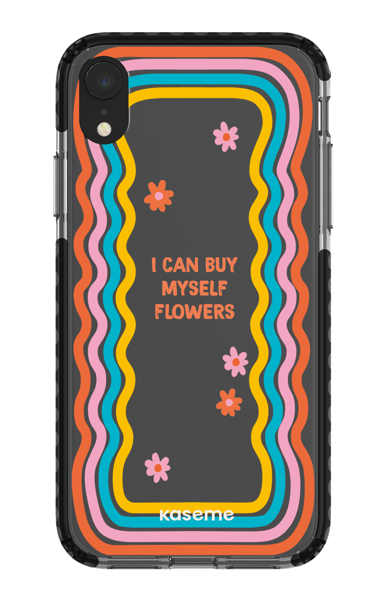 iPhone XR Clear Case - Black She Can Clear Case -