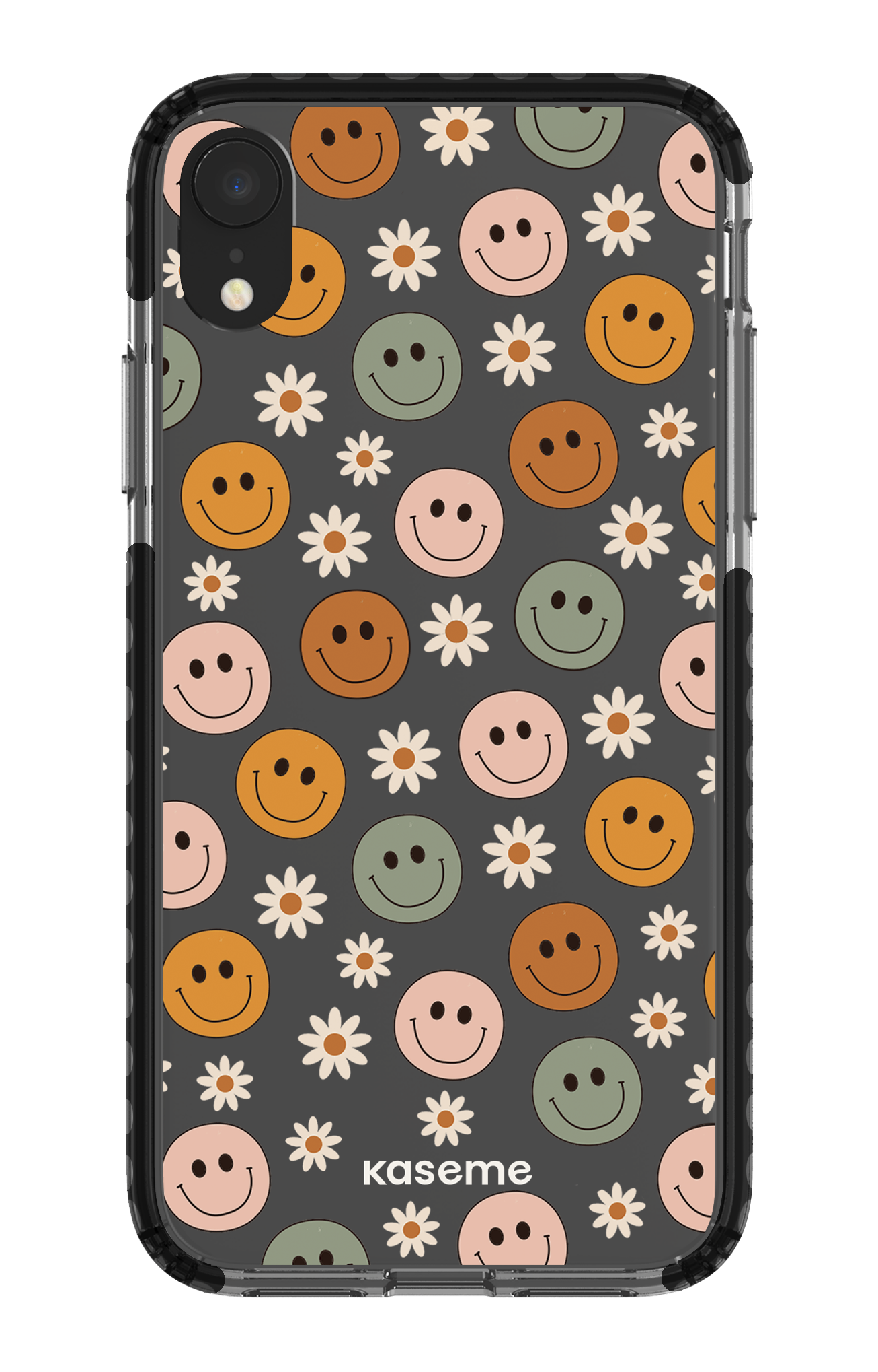 iPhone XR Clear Case - Black Smirk Clear Case -