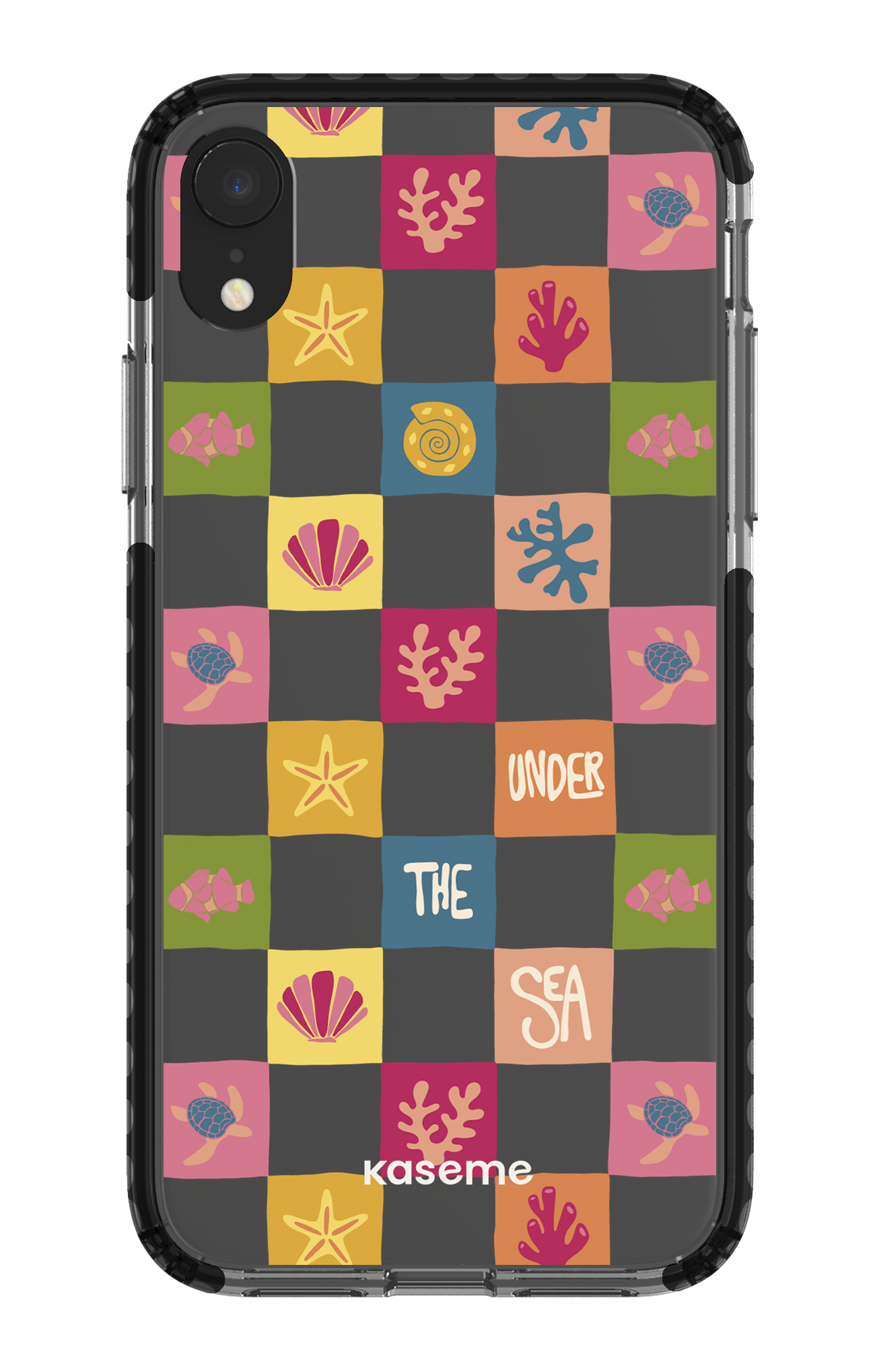 iPhone XR Clear Case - Black Under the sea Clear Case -