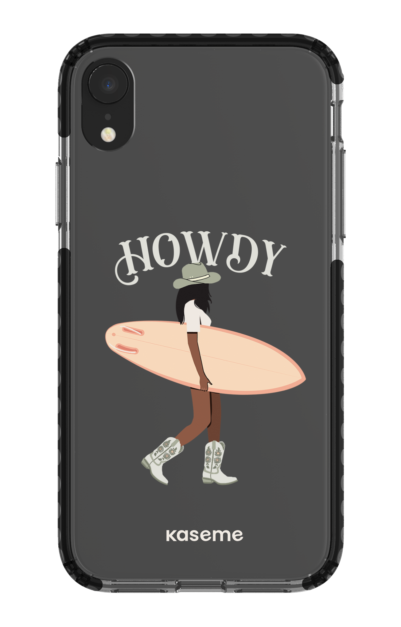 iPhone XR Clear Case - Black Westsea Green Clear Case -