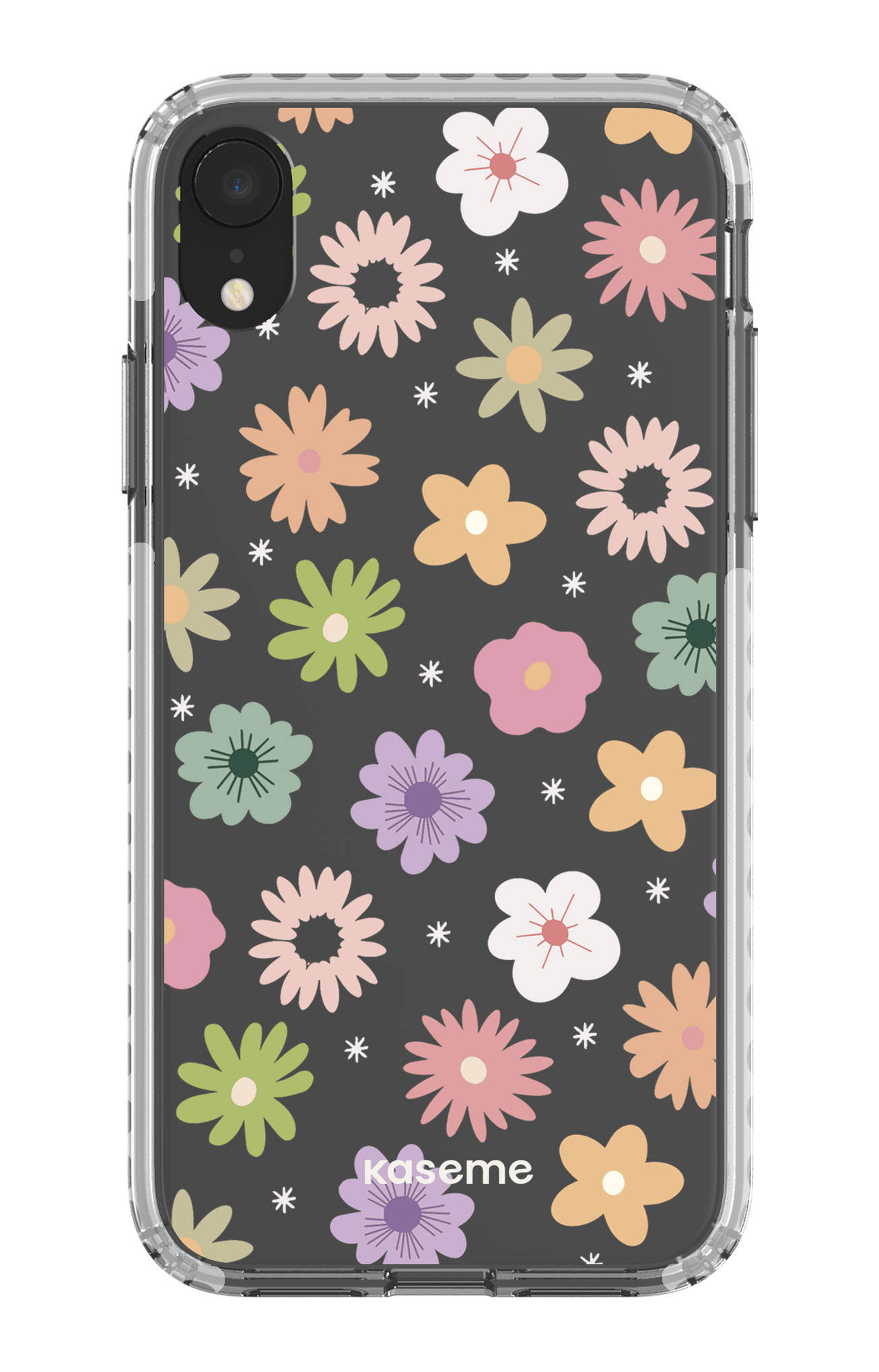 iPhone XR Clear Case - White Adore small clear case -