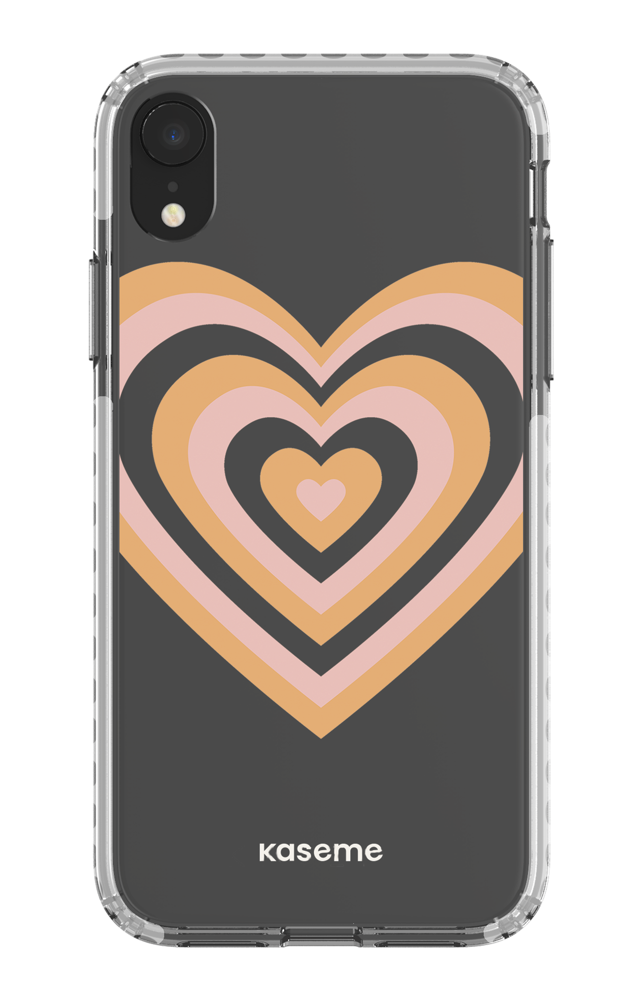 iPhone XR Clear Case - White Amor Clear Case -