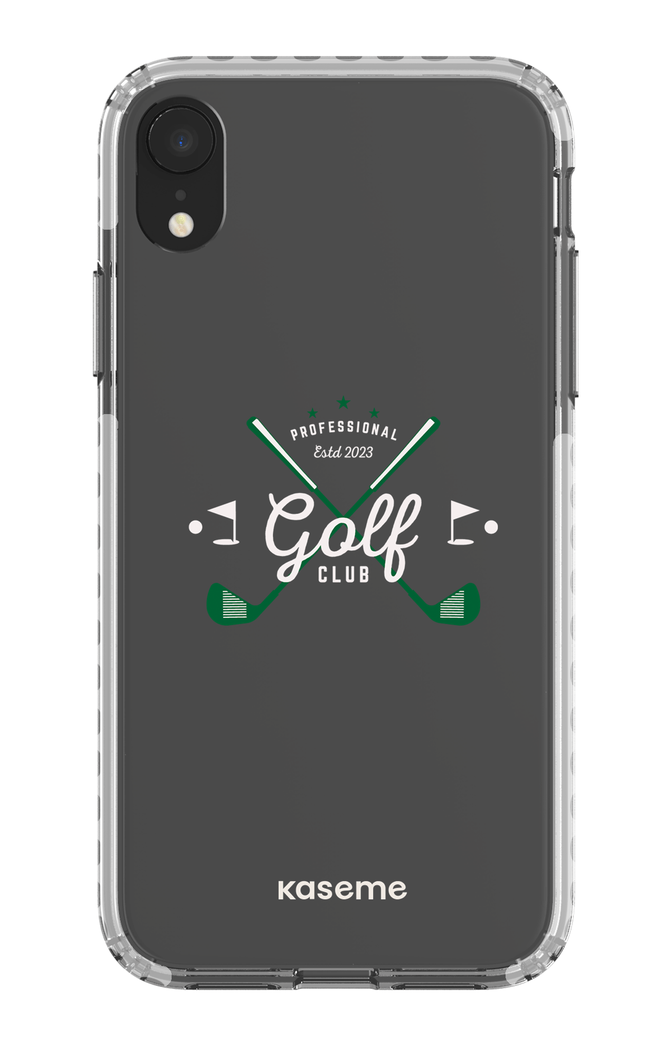 iPhone XR Clear Case - White Bogey clear case -