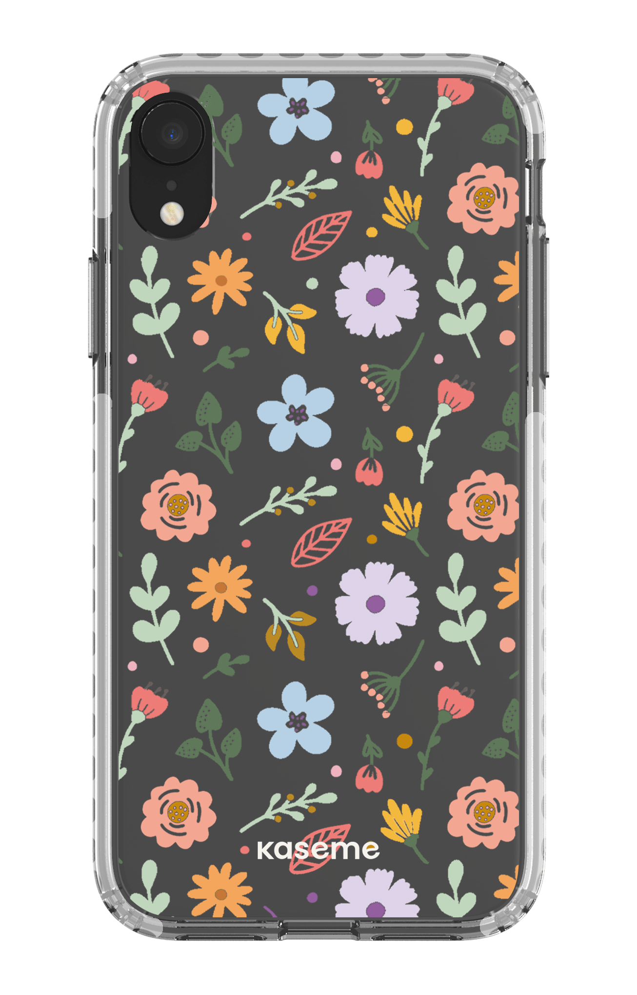 iPhone XR Clear Case - White Charm clear case -