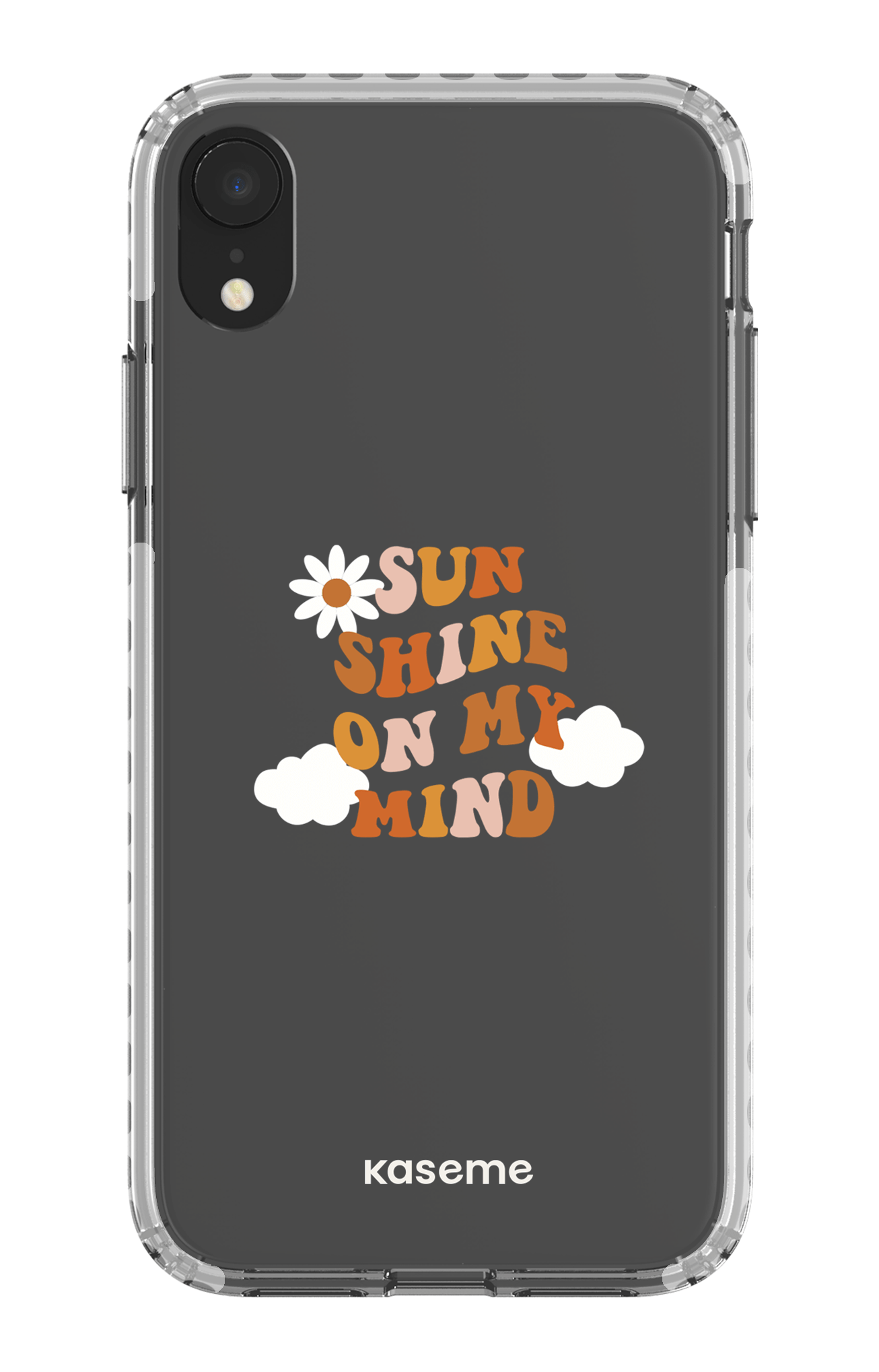 iPhone XR Clear Case - White Cheerful Clear Case -