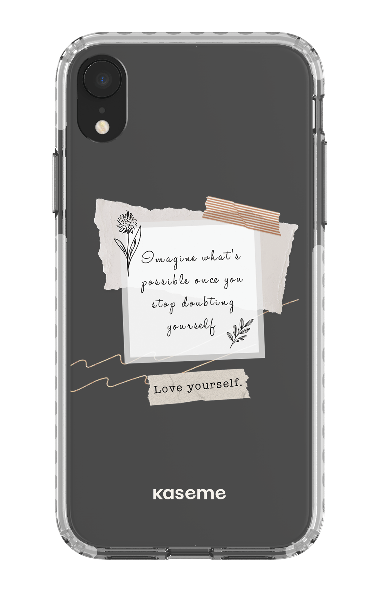 iPhone XR Clear Case - White Faith Clear Case -