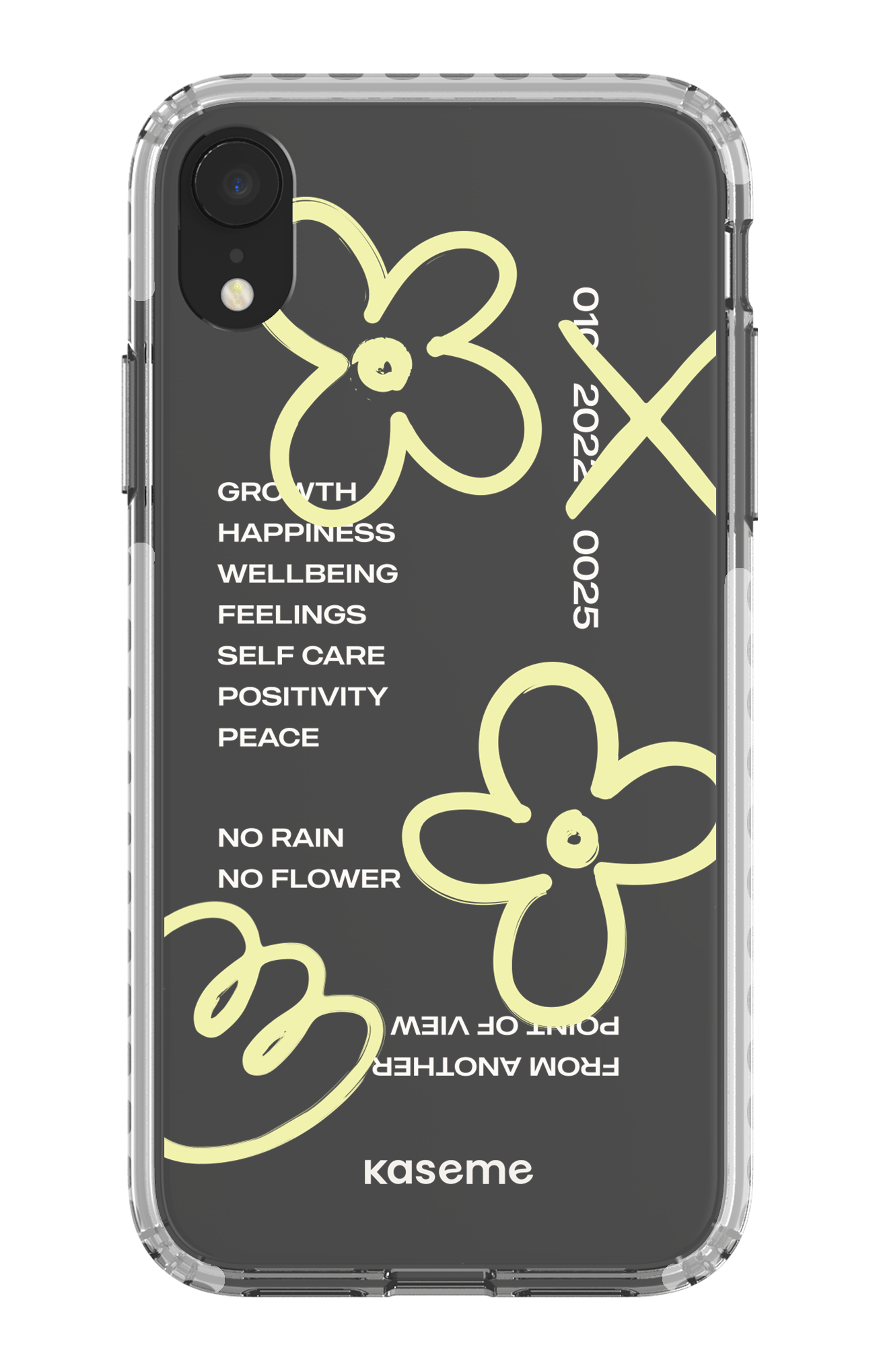 iPhone XR Clear Case - White Feelings clear case -