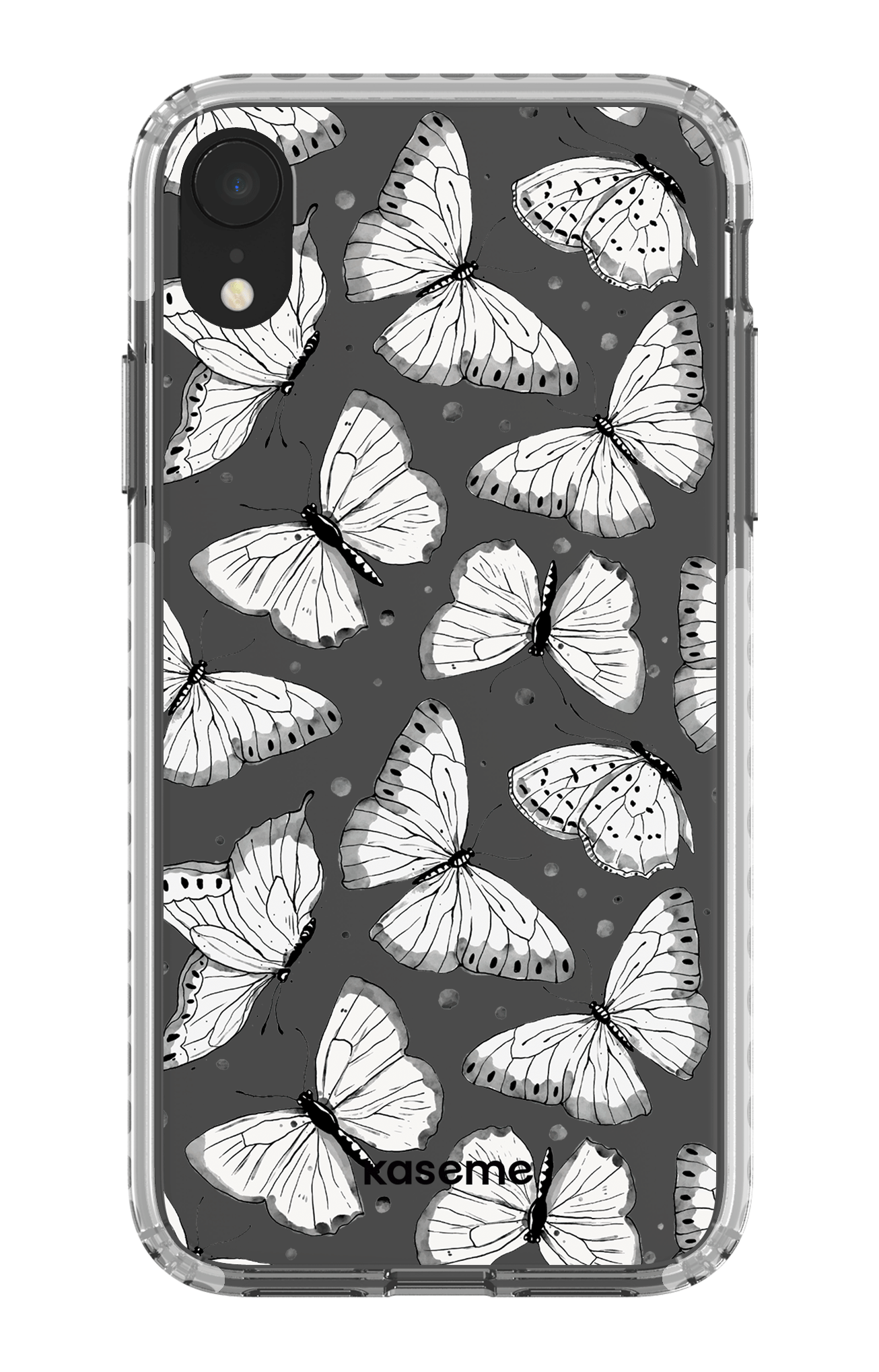 iPhone XR Clear Case - White Float Clear Case -