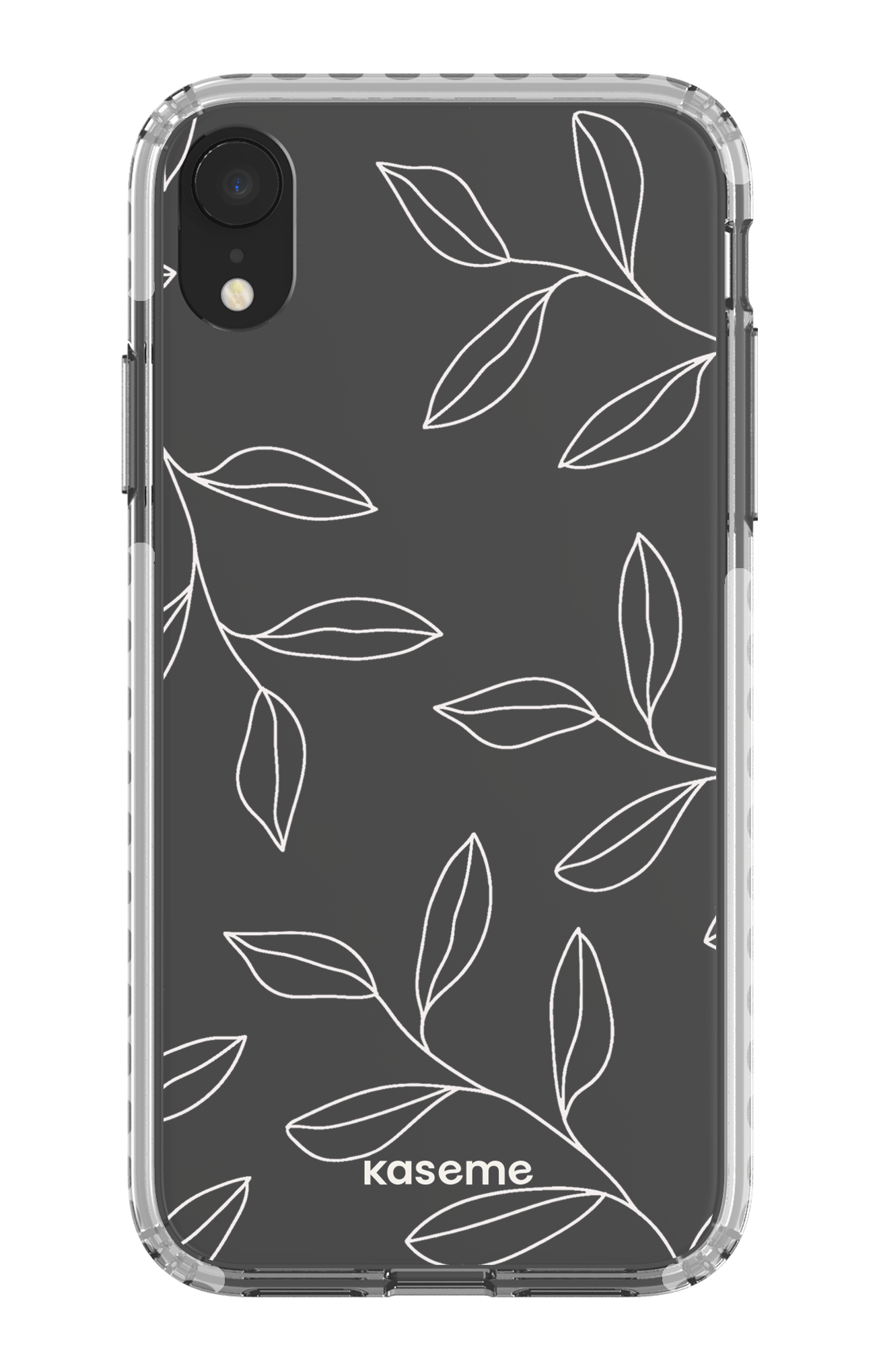 iPhone XR Clear Case - White Gloomy Clear Case -