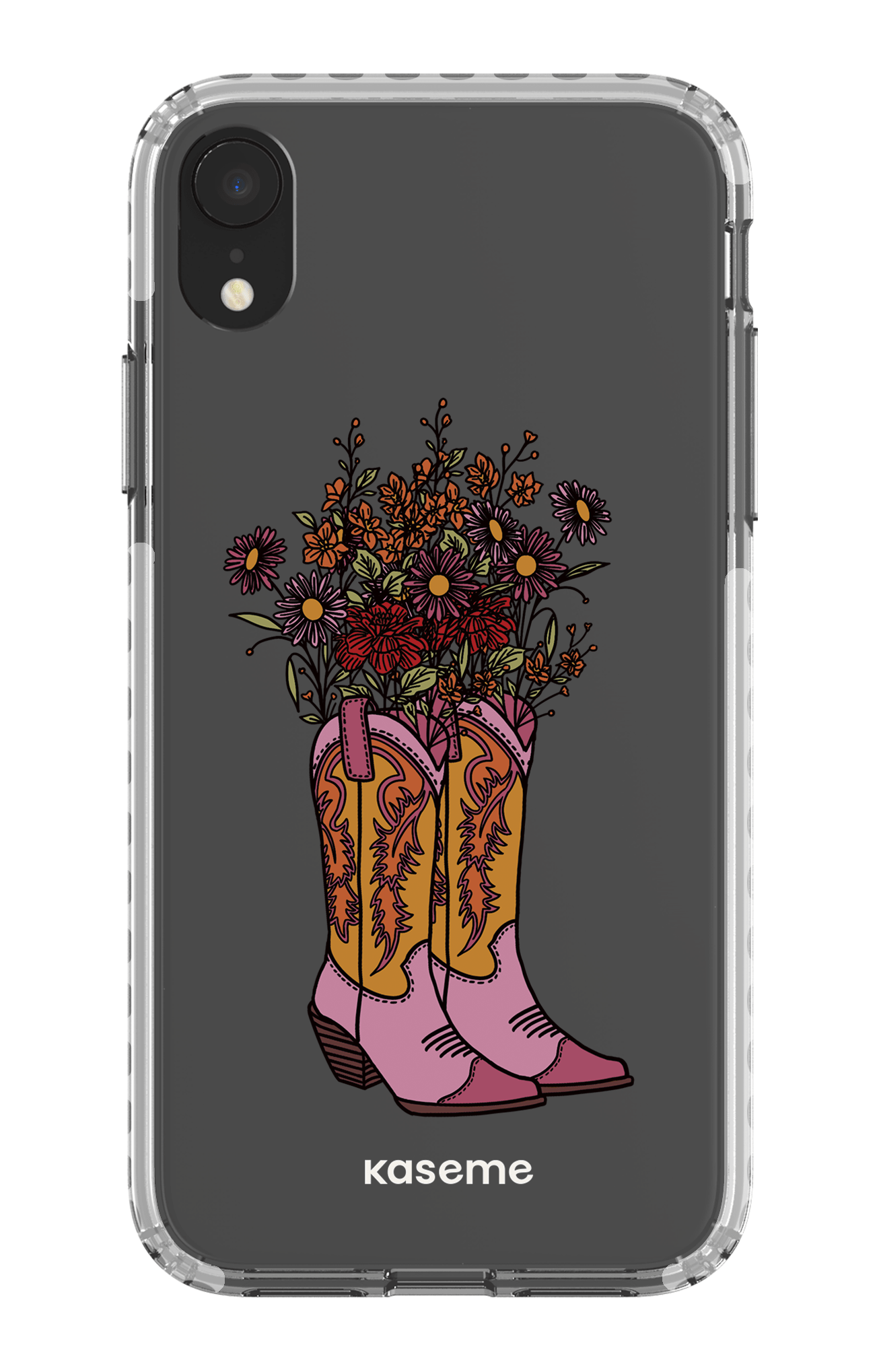 iPhone XR Clear Case - White Howdy Clear Case -