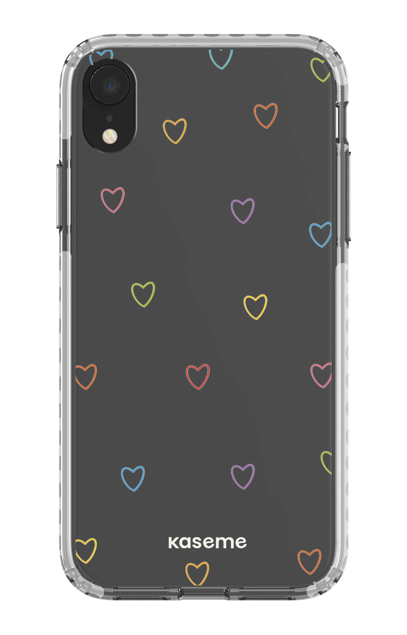 iPhone XR Clear Case - White Love Wins Clear Case -