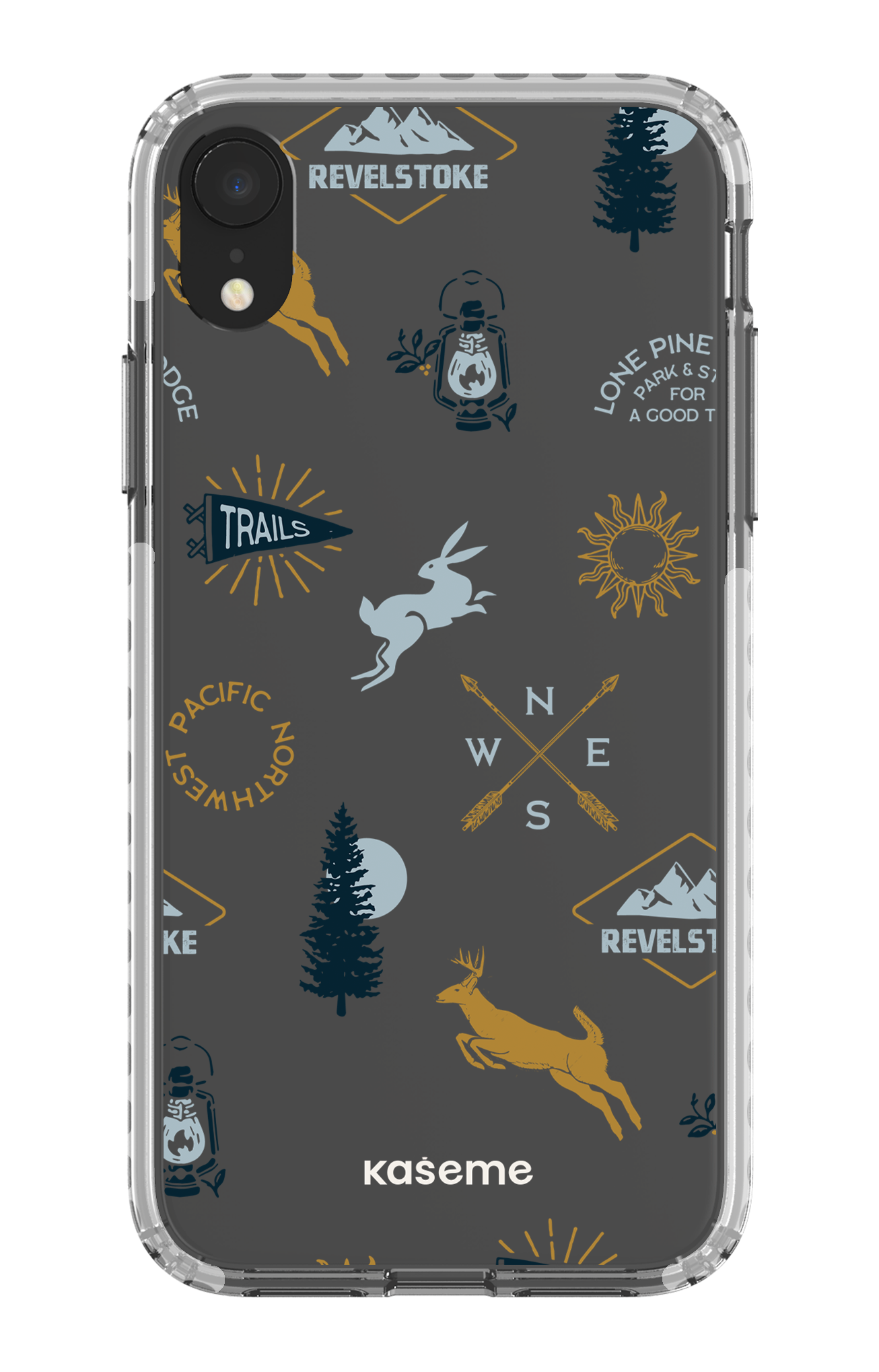 iPhone XR Clear Case - White Revelstoke white clear case -