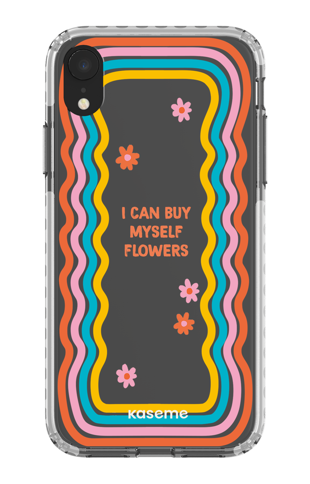 iPhone XR Clear Case - White She Can Clear Case -