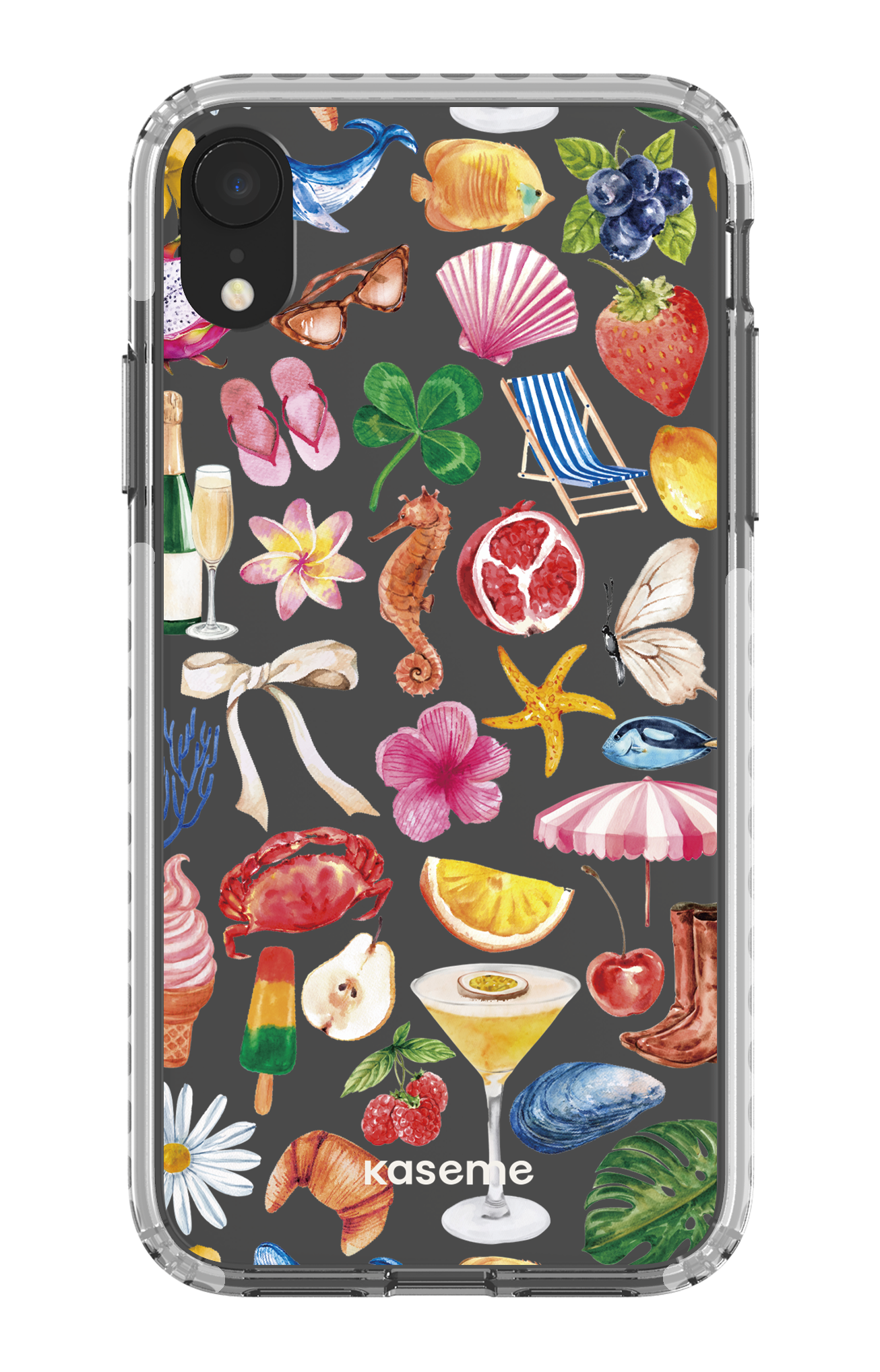 iPhone XR Clear Case - White St-Tropez Clear Case -