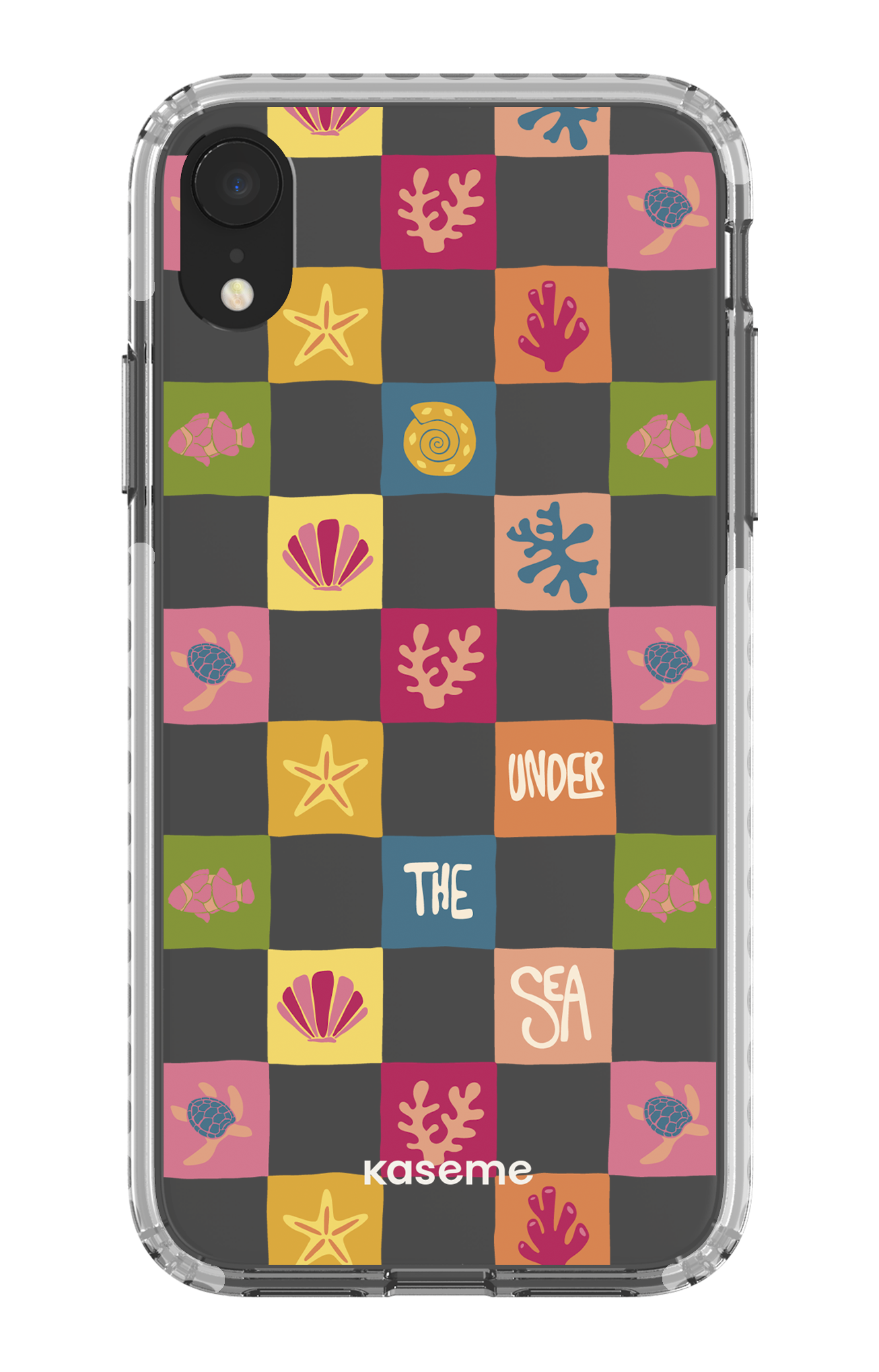 iPhone XR Clear Case - White Under the sea Clear Case -