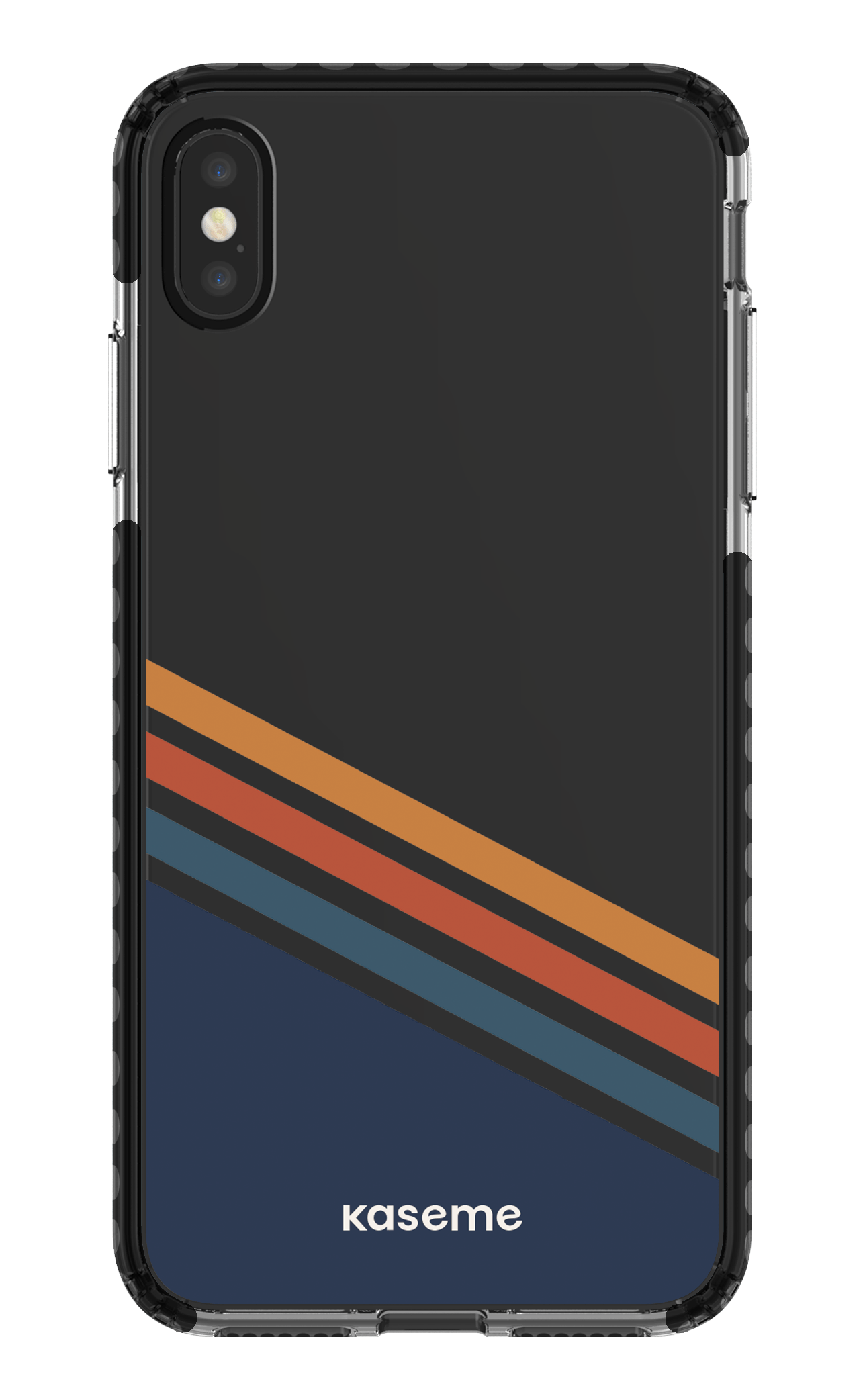 iPhone XS Max Clear Case - Black Bitter Clear Case -