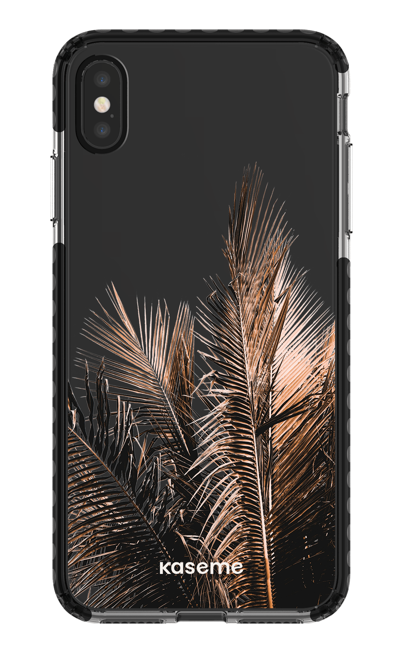 iPhone XS Max Clear Case - Black Cali Clear Case -