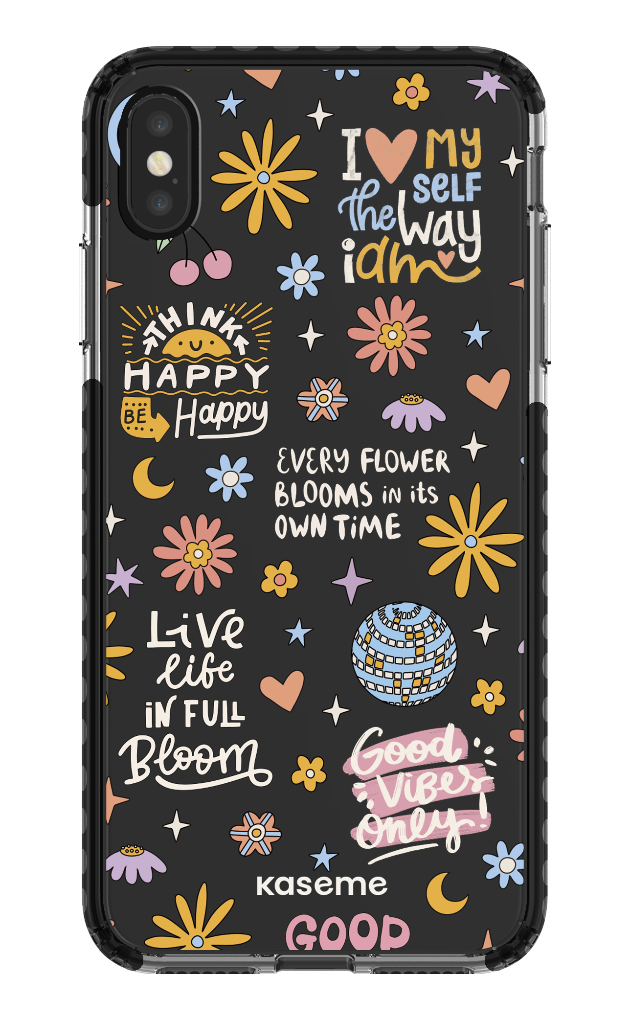 iPhone XS Max Clear Case - Black Candid clear case -