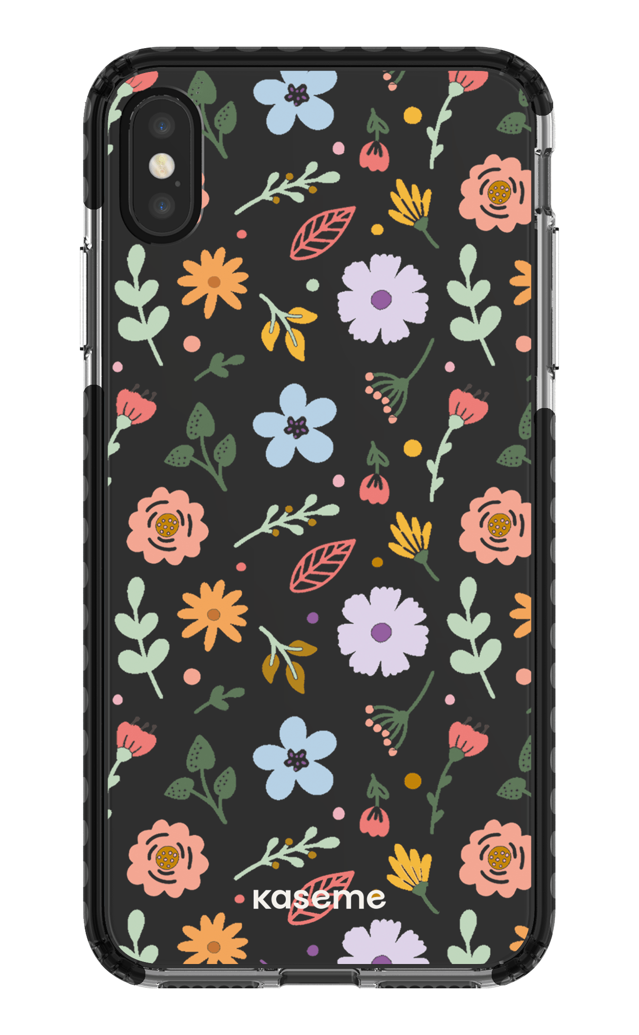 iPhone XS Max Clear Case - Black Charm clear case -