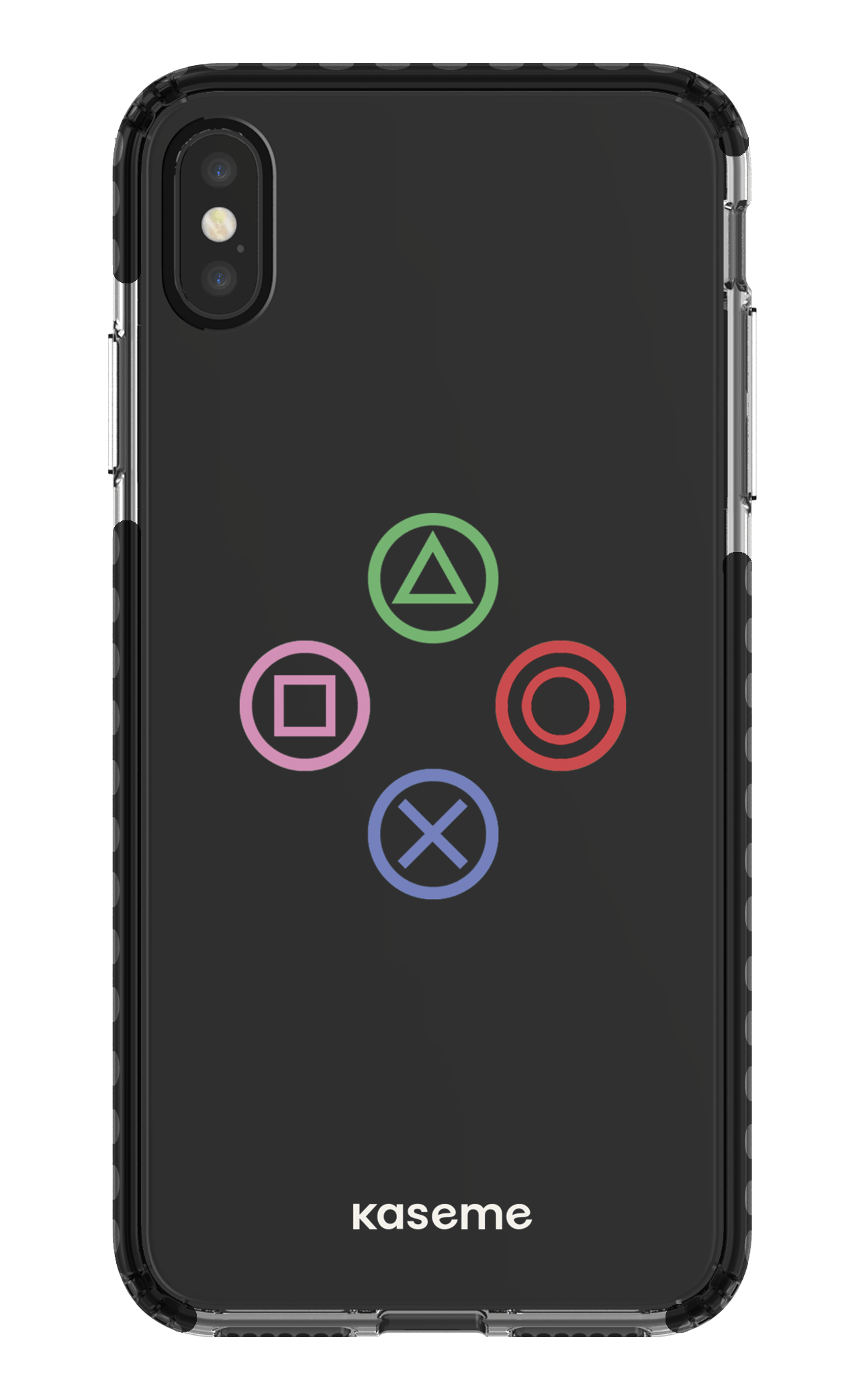 iPhone XS Max Clear Case - Black Console clear case -