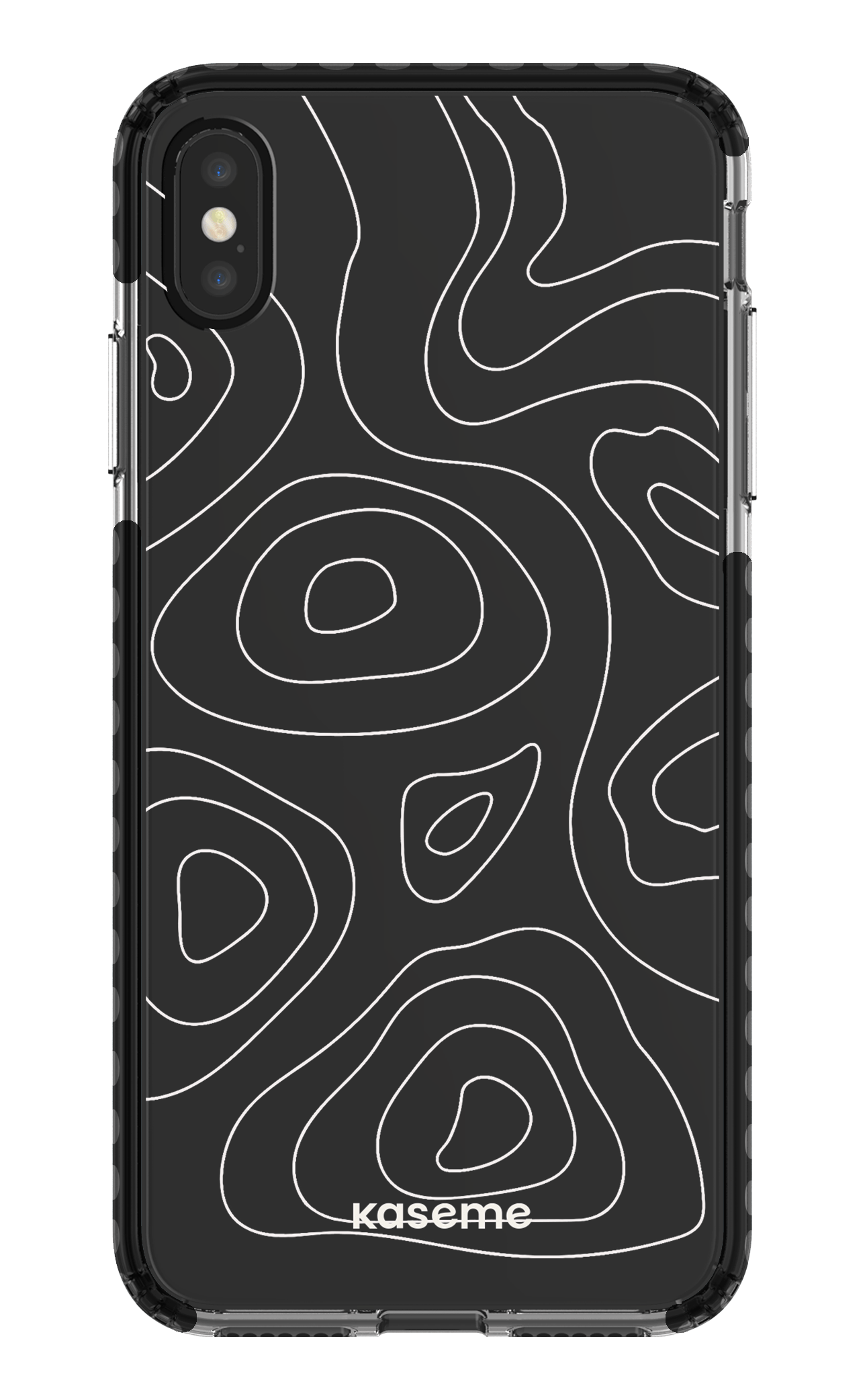 iPhone XS Max Clear Case - Black Enigma Clear Case -