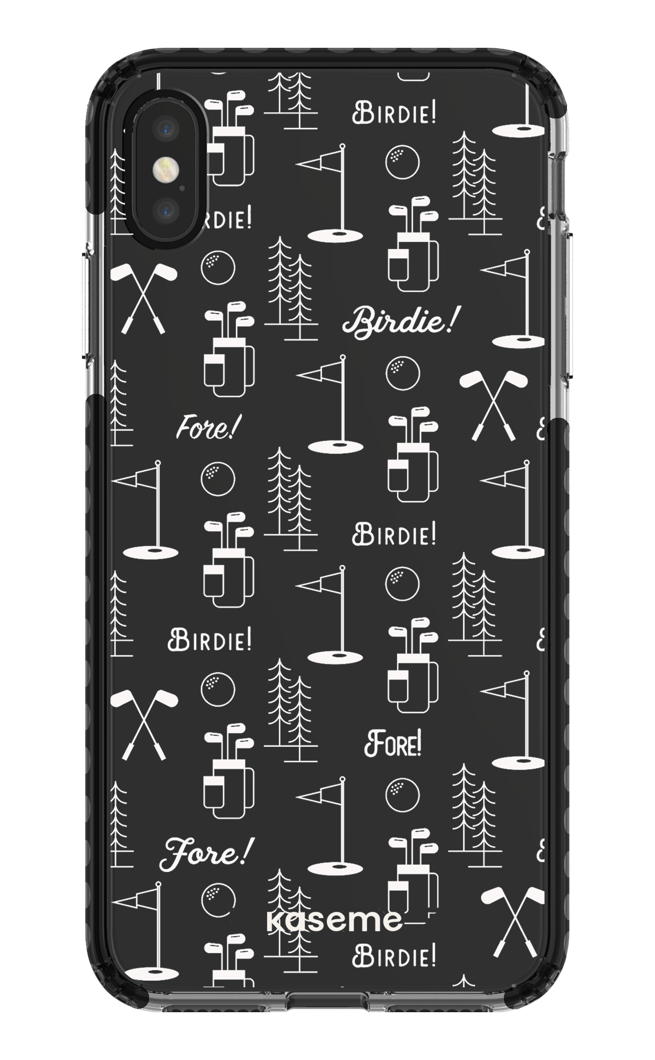 iPhone XS Max Clear Case - Black Fore clear case -