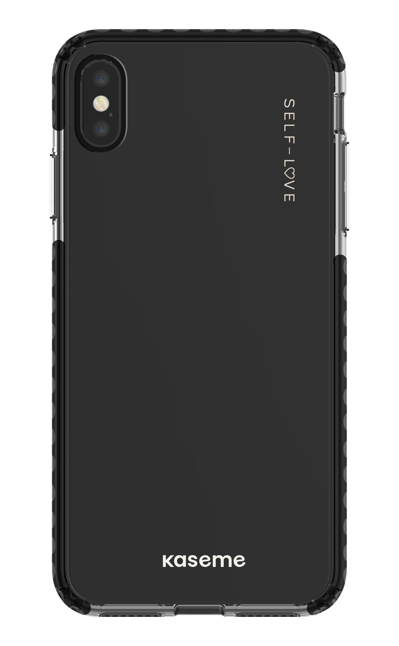 iPhone XS Max Clear Case - Black Forevermore Clear Case -
