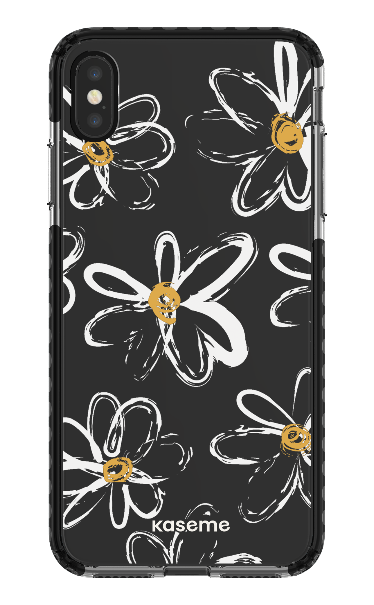 iPhone XS Max Clear Case - Black Give me flowers Clear Case -