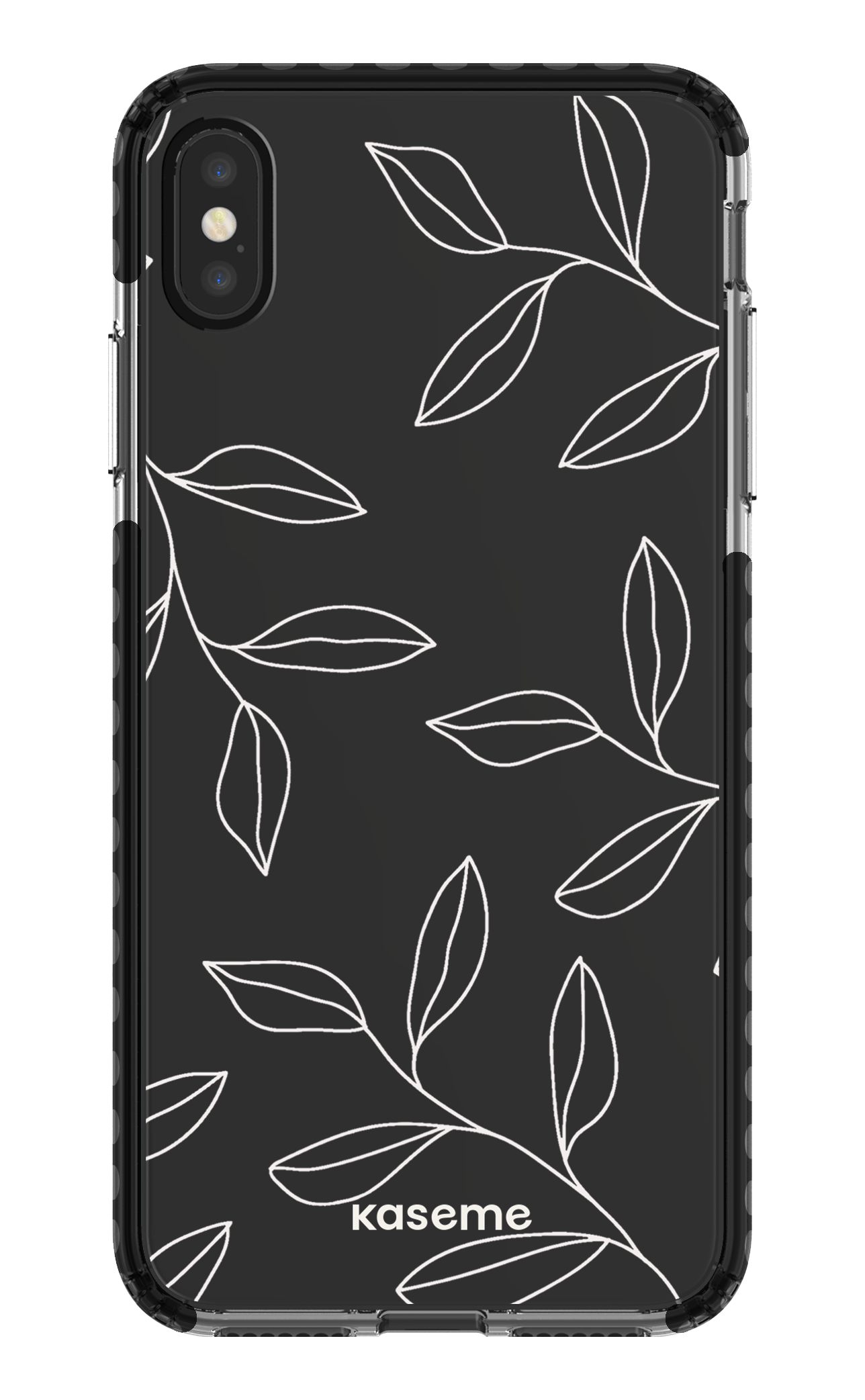 iPhone XS Max Clear Case - Black Gloomy Clear Case -