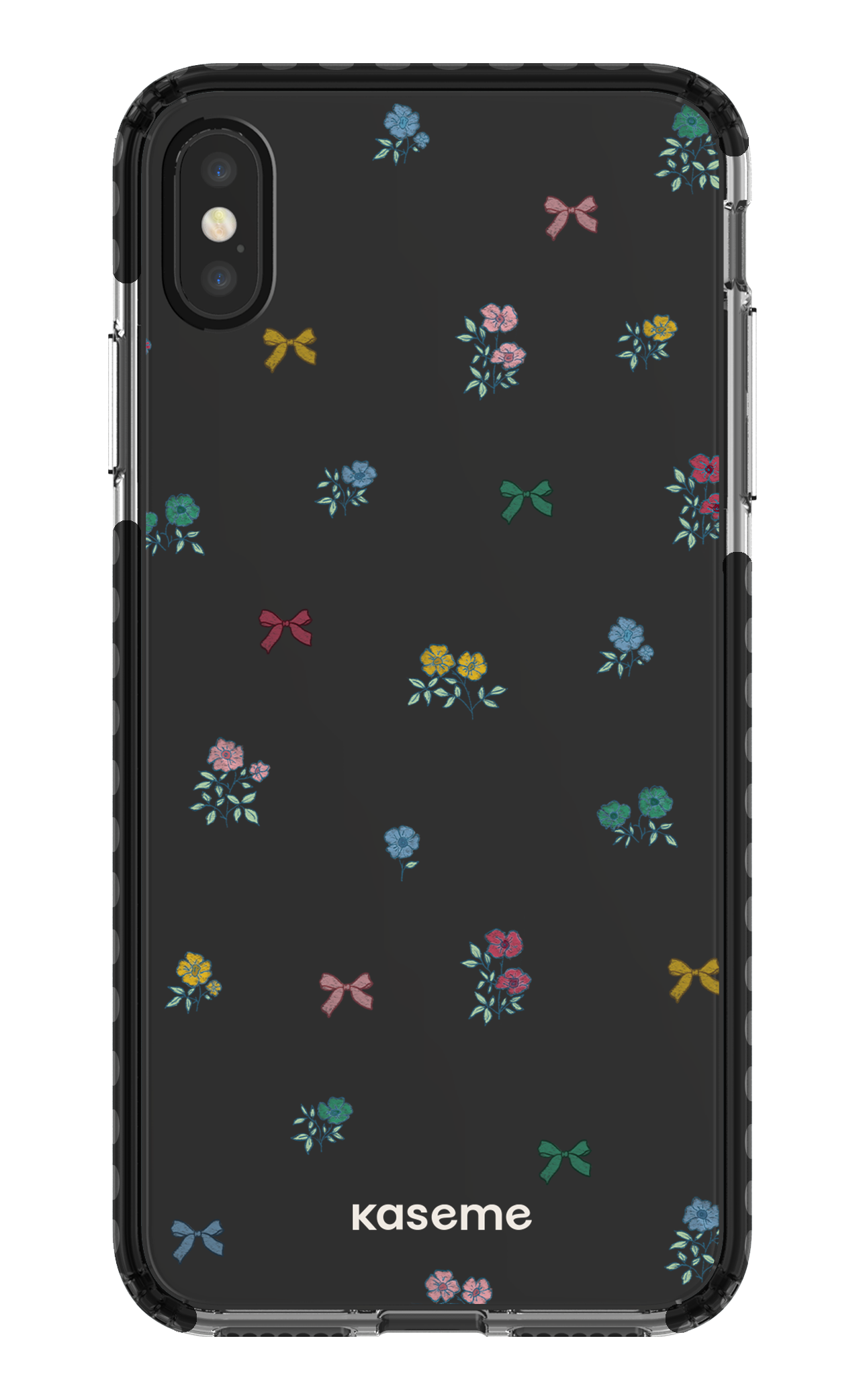 iPhone XS Max Clear Case - Black Graceful Clear Case -