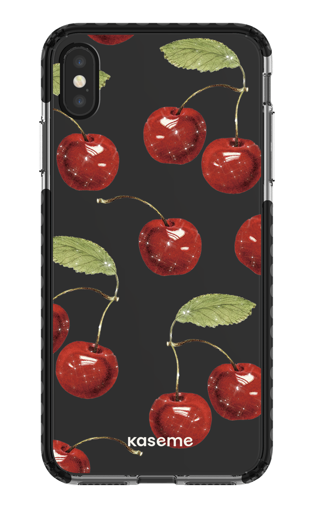 iPhone XS Max Clear Case - Black Juicy Clear Case -