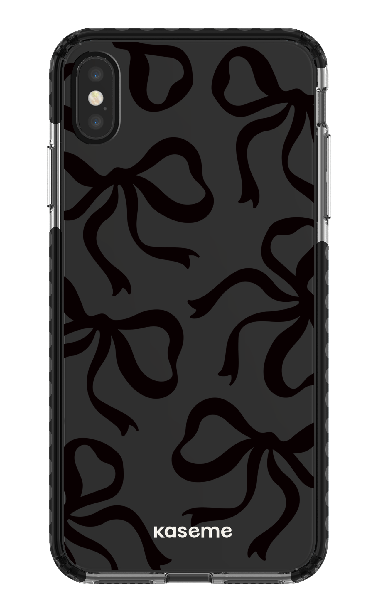 iPhone XS Max Clear Case - Black Lace Black Clear Case -