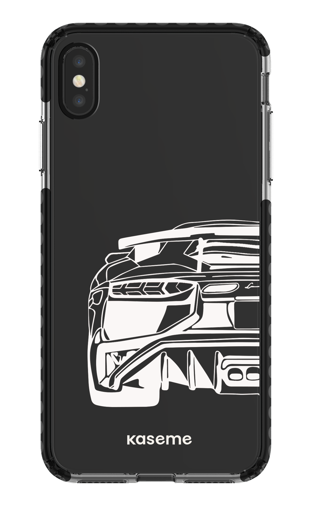 iPhone XS Max Clear Case - Black Lambo clear case -