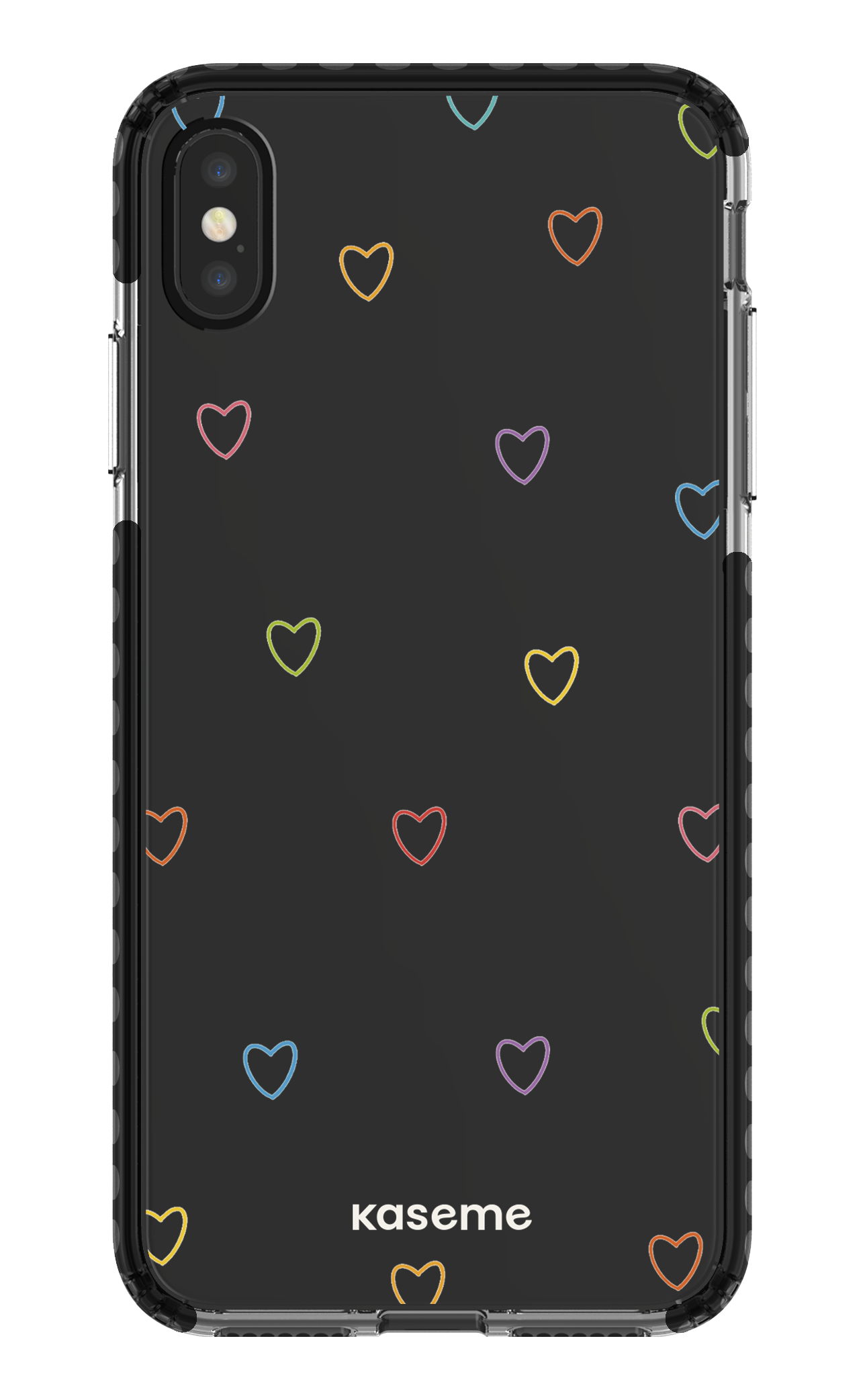 iPhone XS Max Clear Case - Black Love Wins Clear Case -