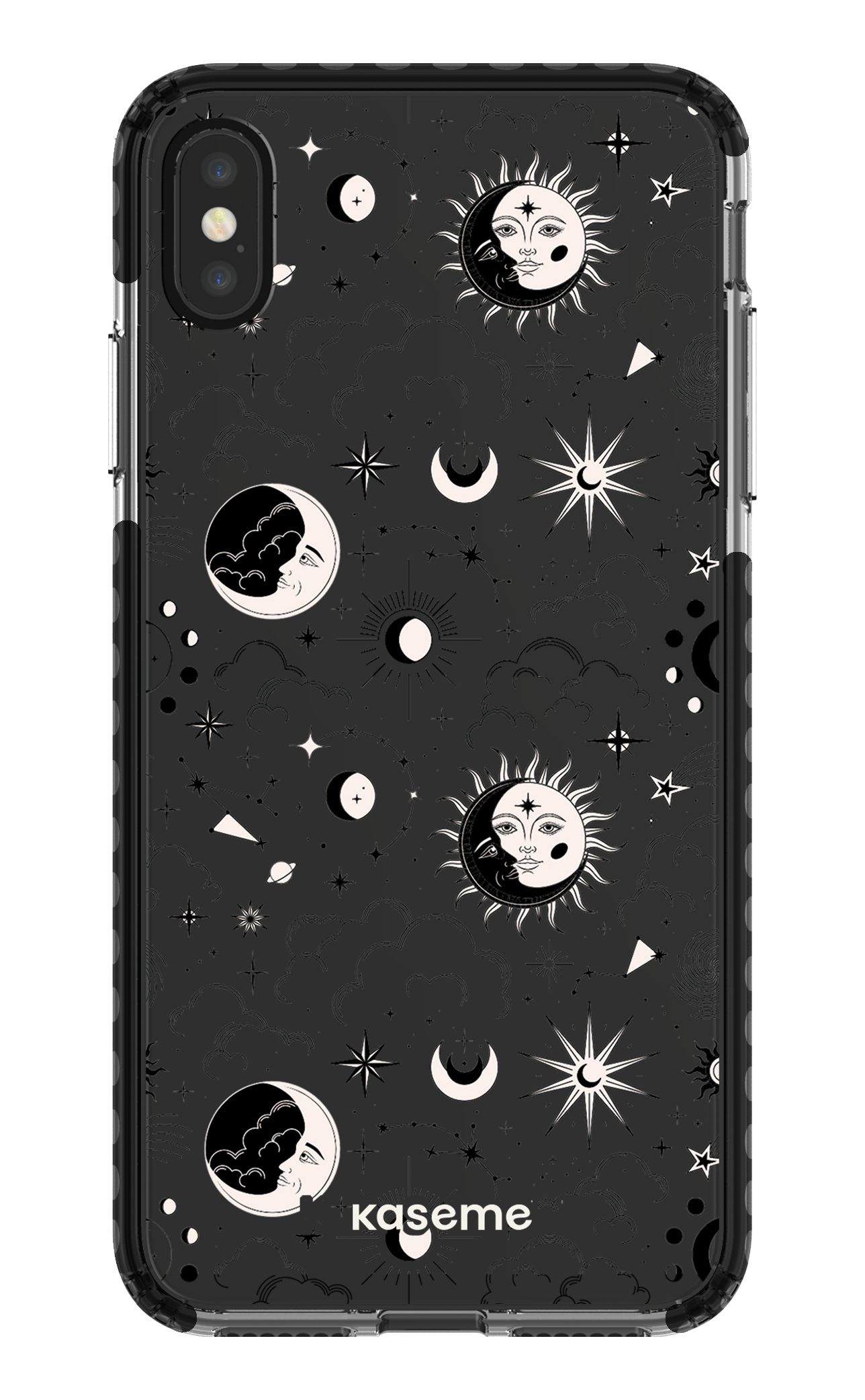 iPhone XS Max Clear Case - Black Milky Way Black Clear Case -