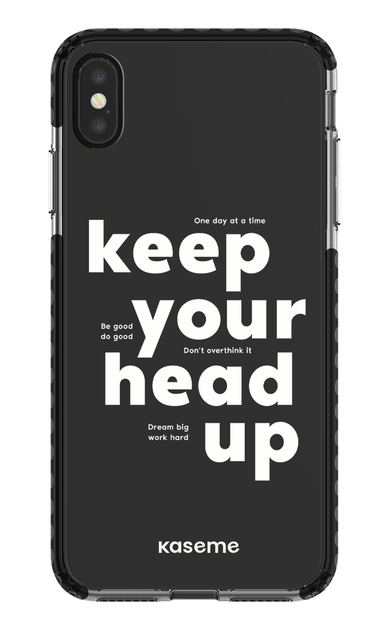 iPhone XS Max Clear Case - Black Mindset Clear Case -