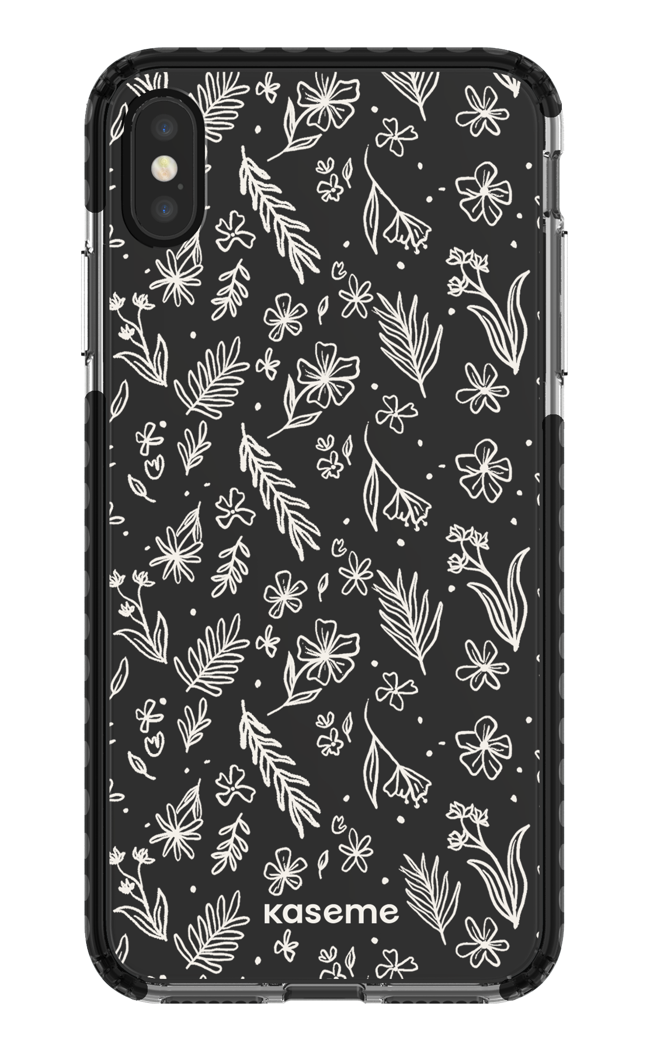 iPhone XS Max Clear Case - Black Olive Branch Clear Case -