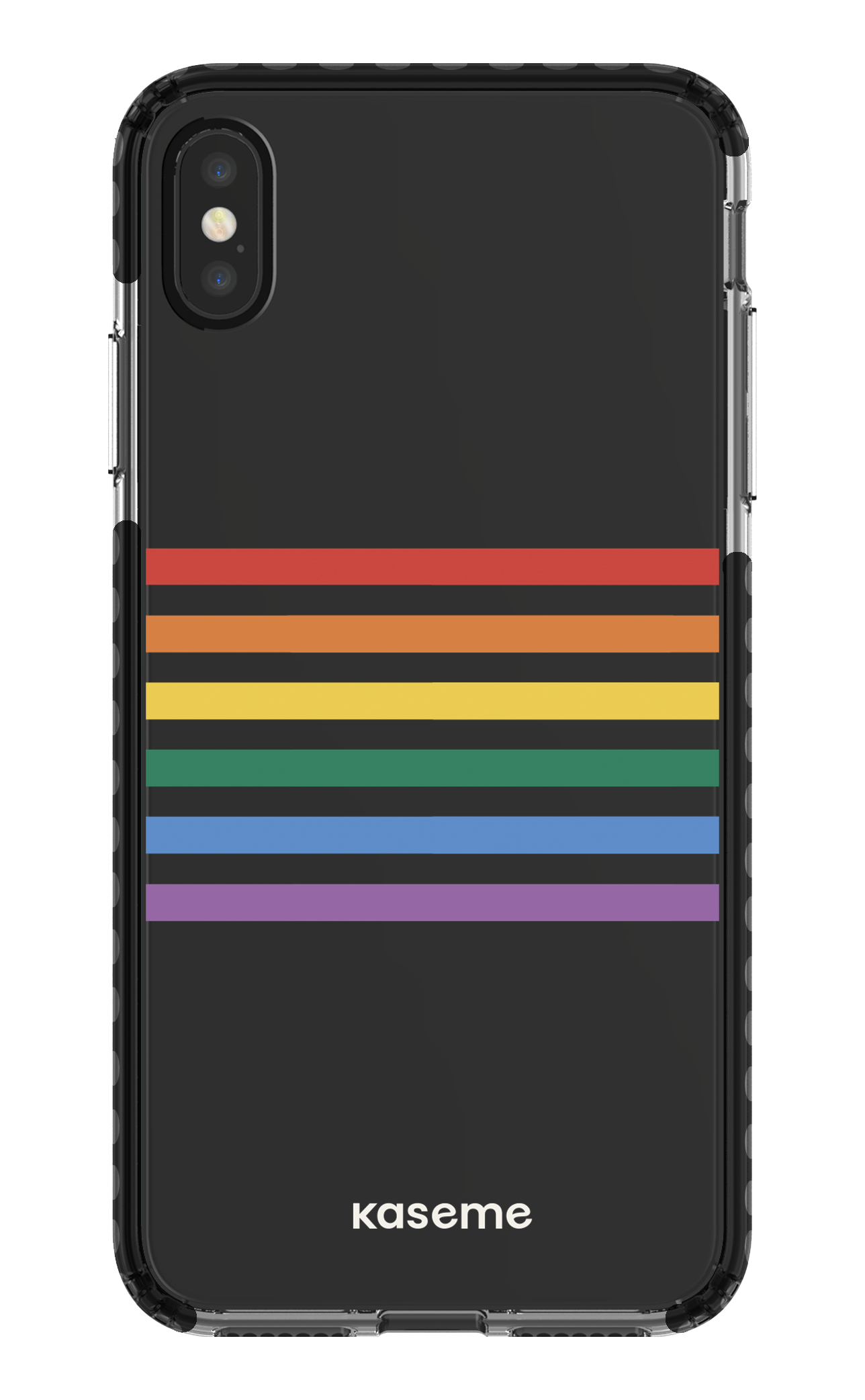 iPhone XS Max Clear Case - Black Out and proud clear case -