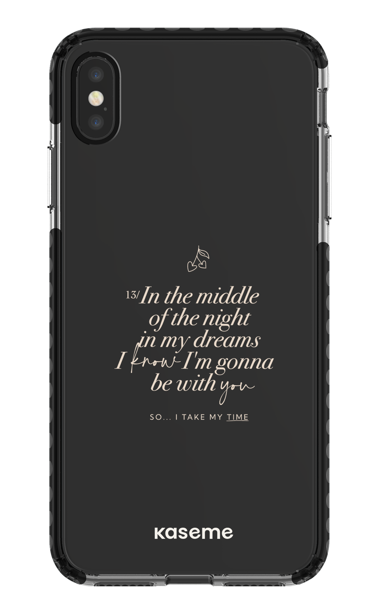 iPhone XS Max Clear Case - Black Ready For It Clear Case -