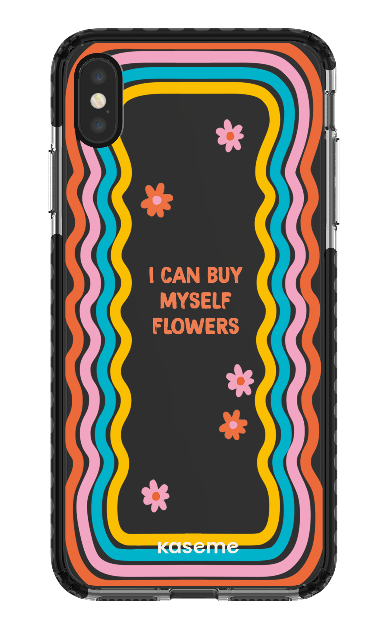 iPhone XS Max Clear Case - Black She Can Clear Case -