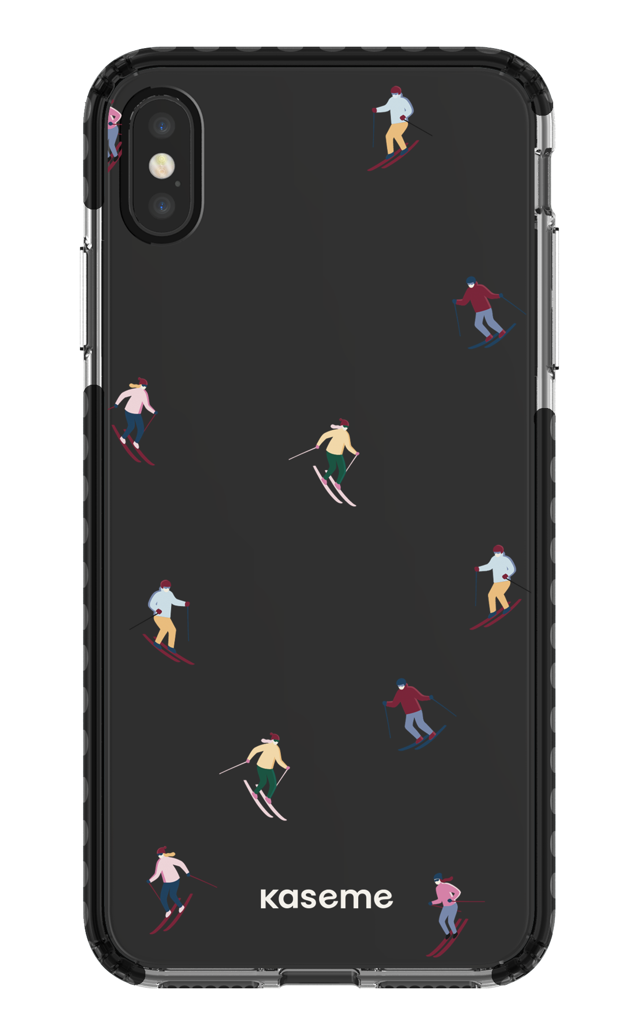 iPhone XS Max Clear Case - Black Slope Clear Case -